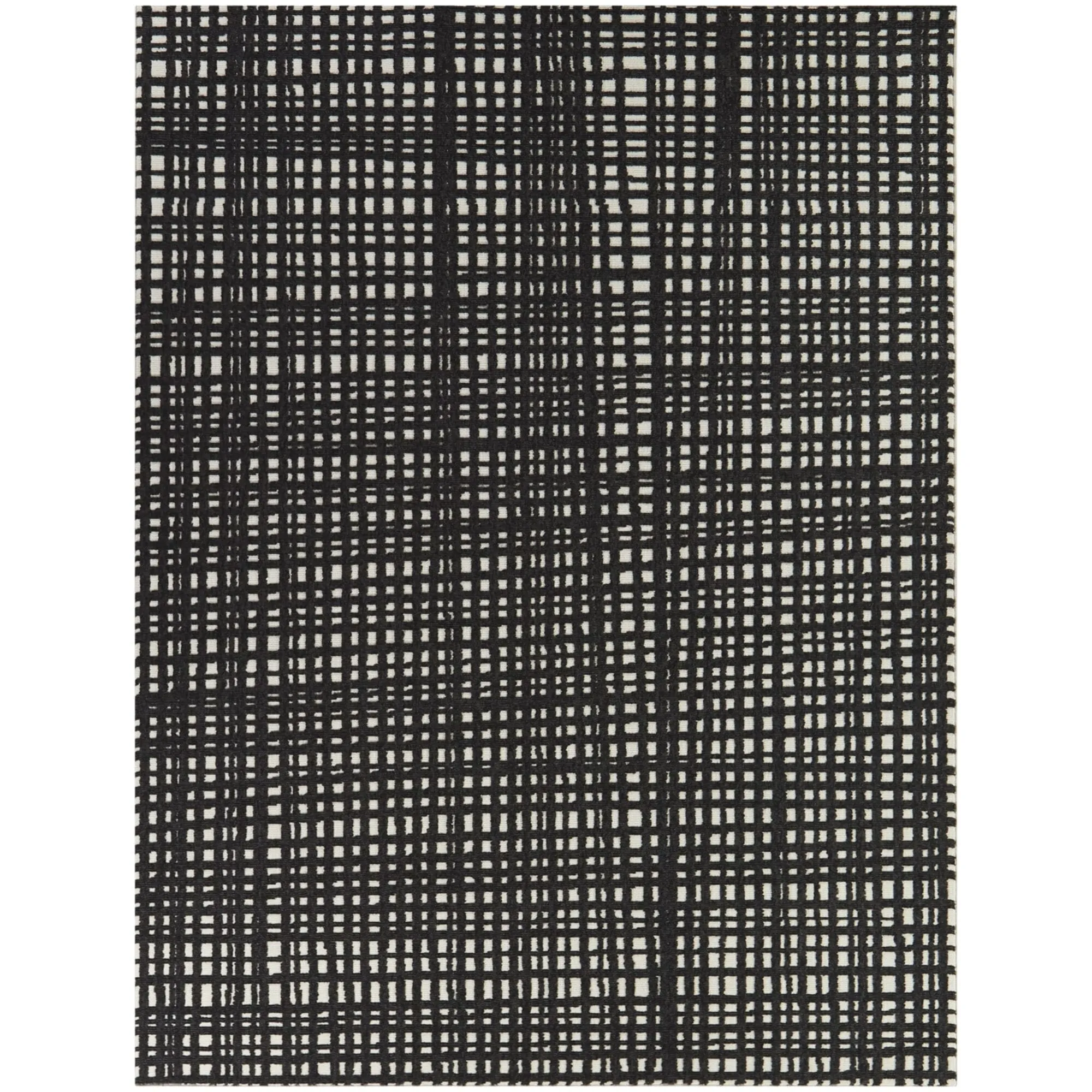 Haldane Abstract Plaid Indoor/Outdoor Area Rug