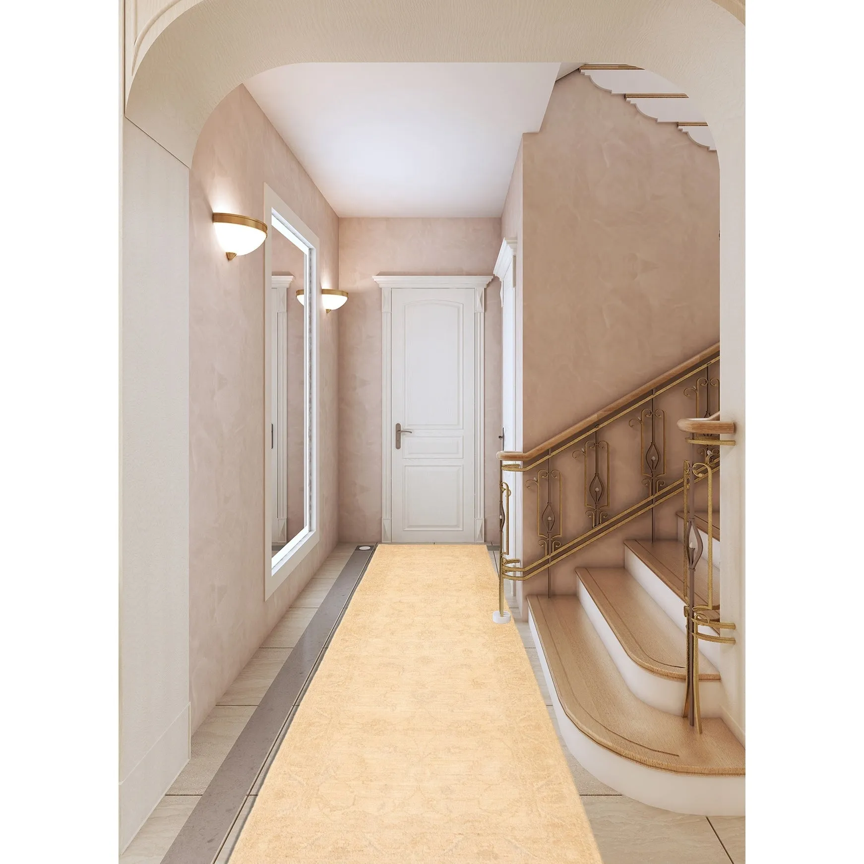 Hand-knotted Peshawar Oushak Cream Wool Rug - 2'7 x 9'10 Runner/2'7 x 9'10