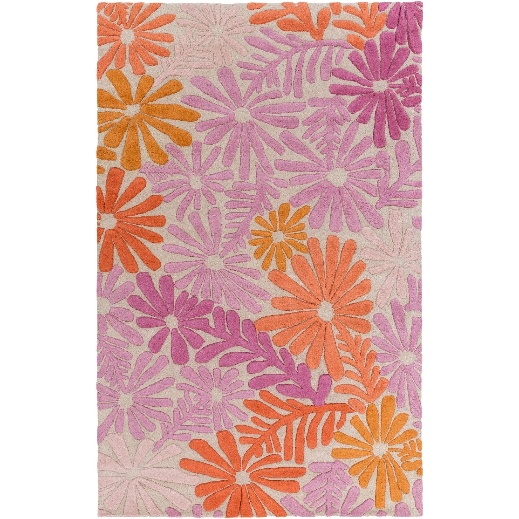 Hand-tufted Billie Floral Indoor Area Rug