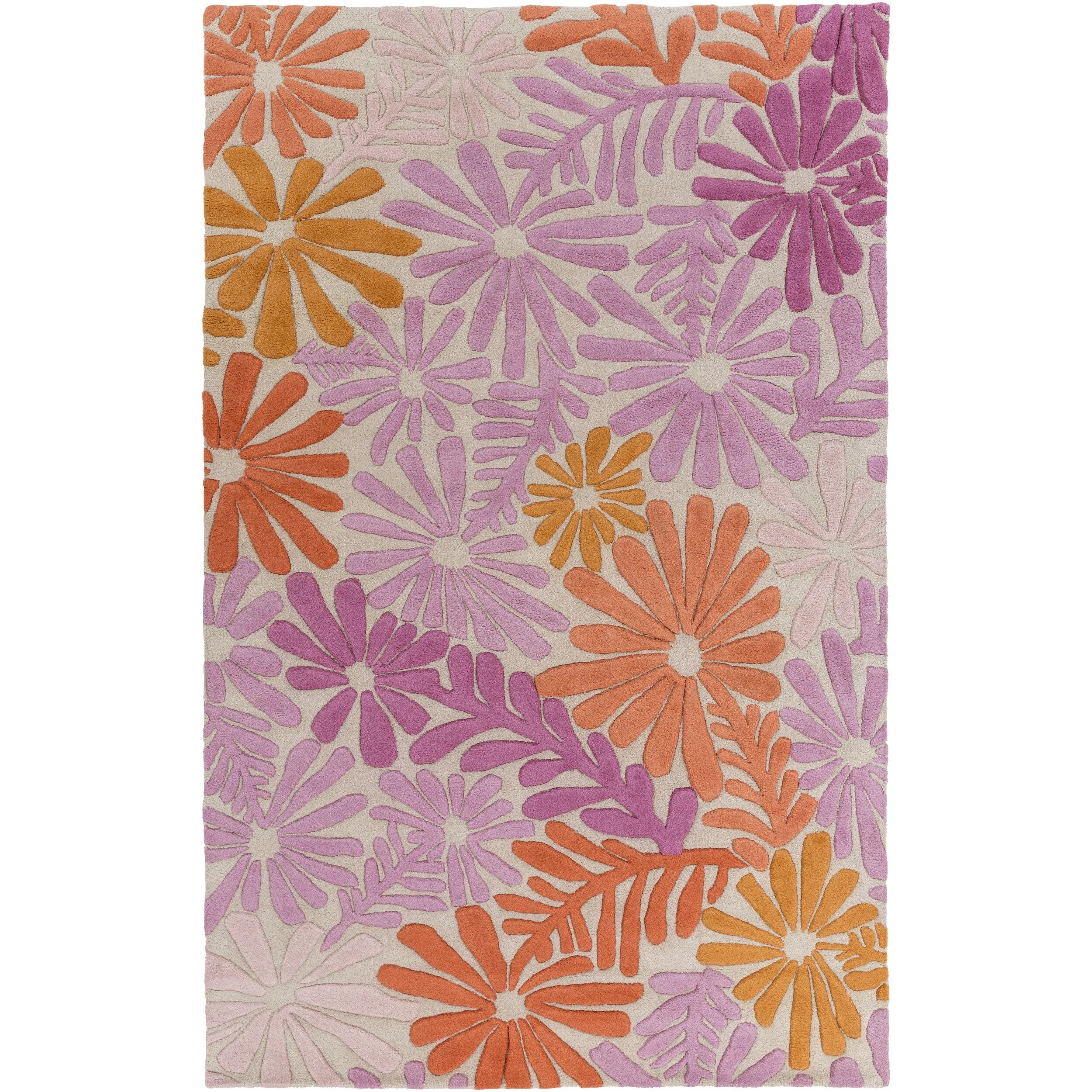 Hand-tufted Billie Floral Indoor Area Rug