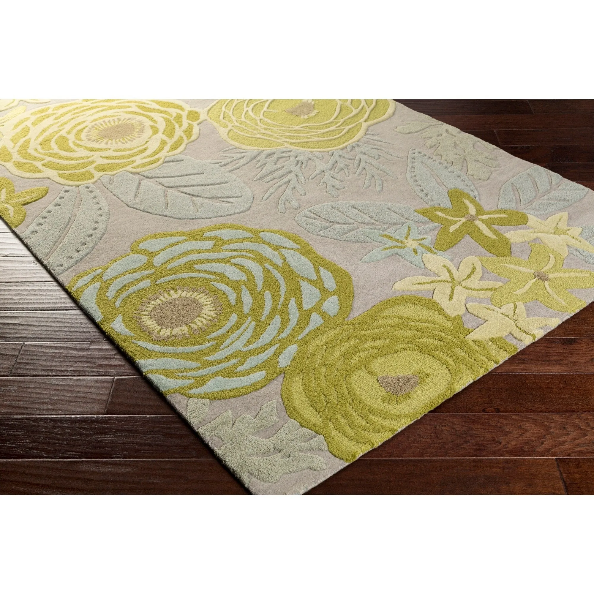 Hand-tufted Blaise Floral Indoor Area Rug - 2' x 3'