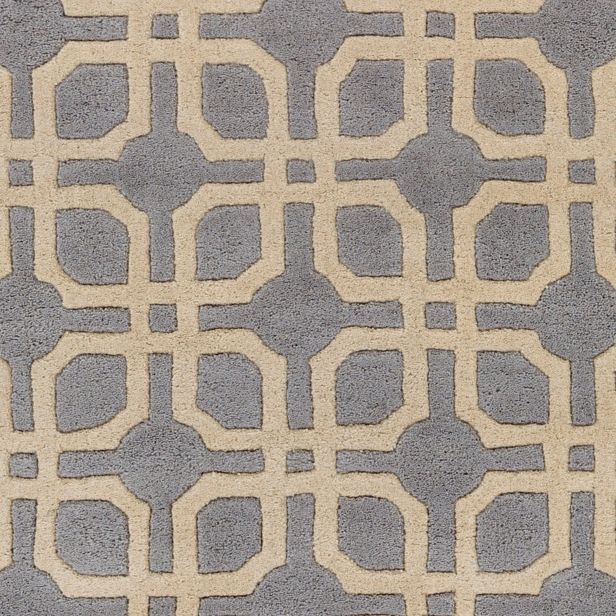 Hand-Tufted Brigg Crosshatched Wool Area Rug