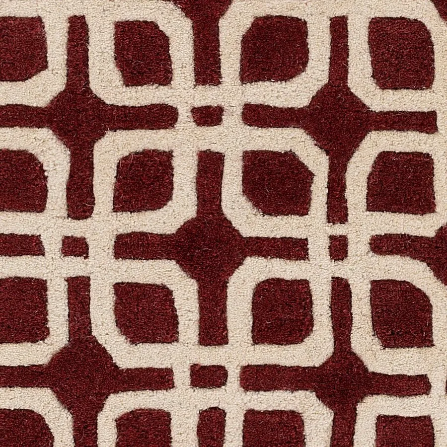 Hand-Tufted Brigg Crosshatched Wool Area Rug