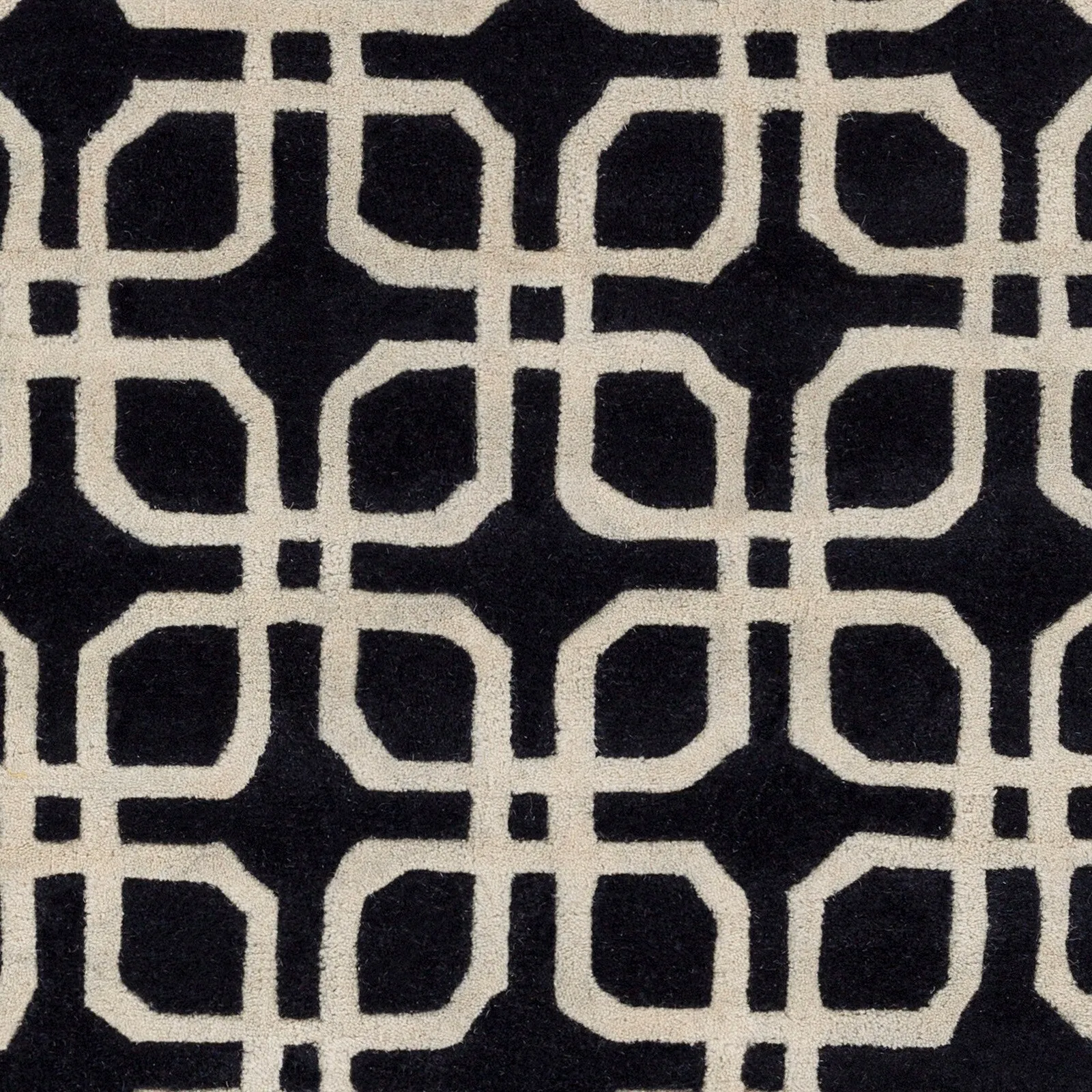 Hand-Tufted Brigg Crosshatched Wool Area Rug