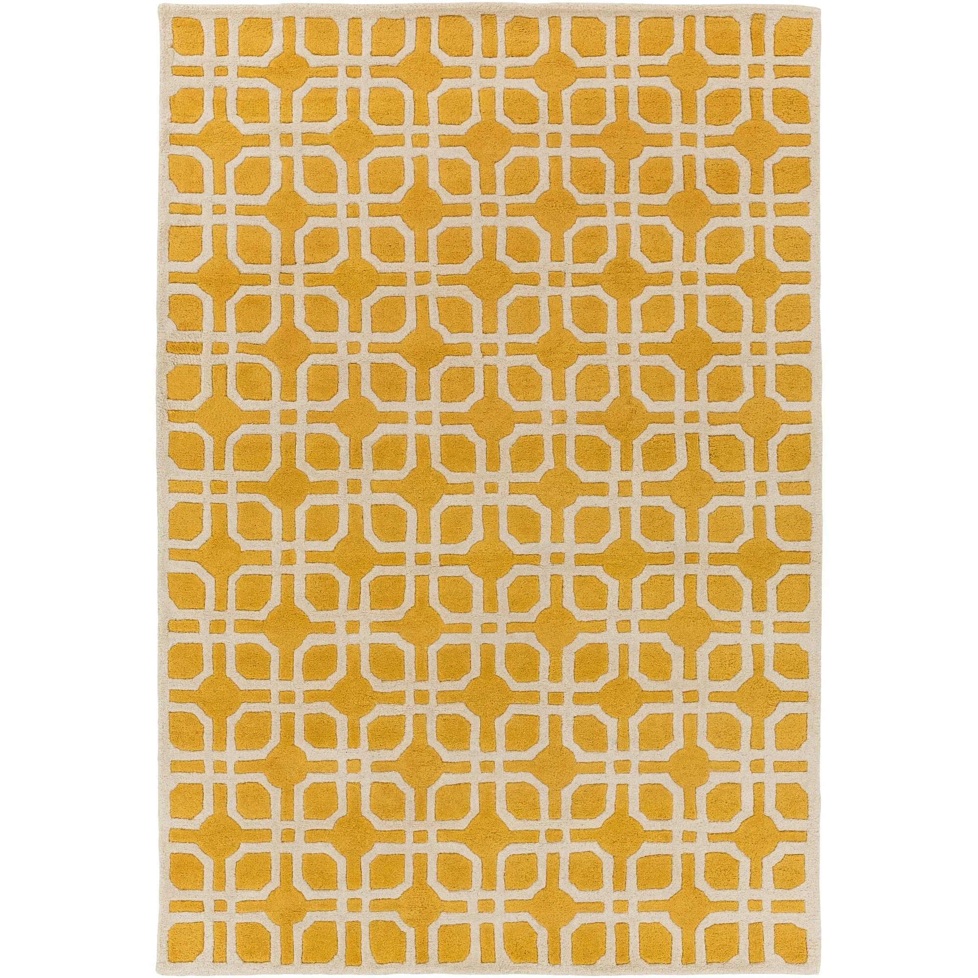 Hand-Tufted Brigg Crosshatched Wool Area Rug