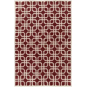 Hand-Tufted Brigg Crosshatched Wool Area Rug