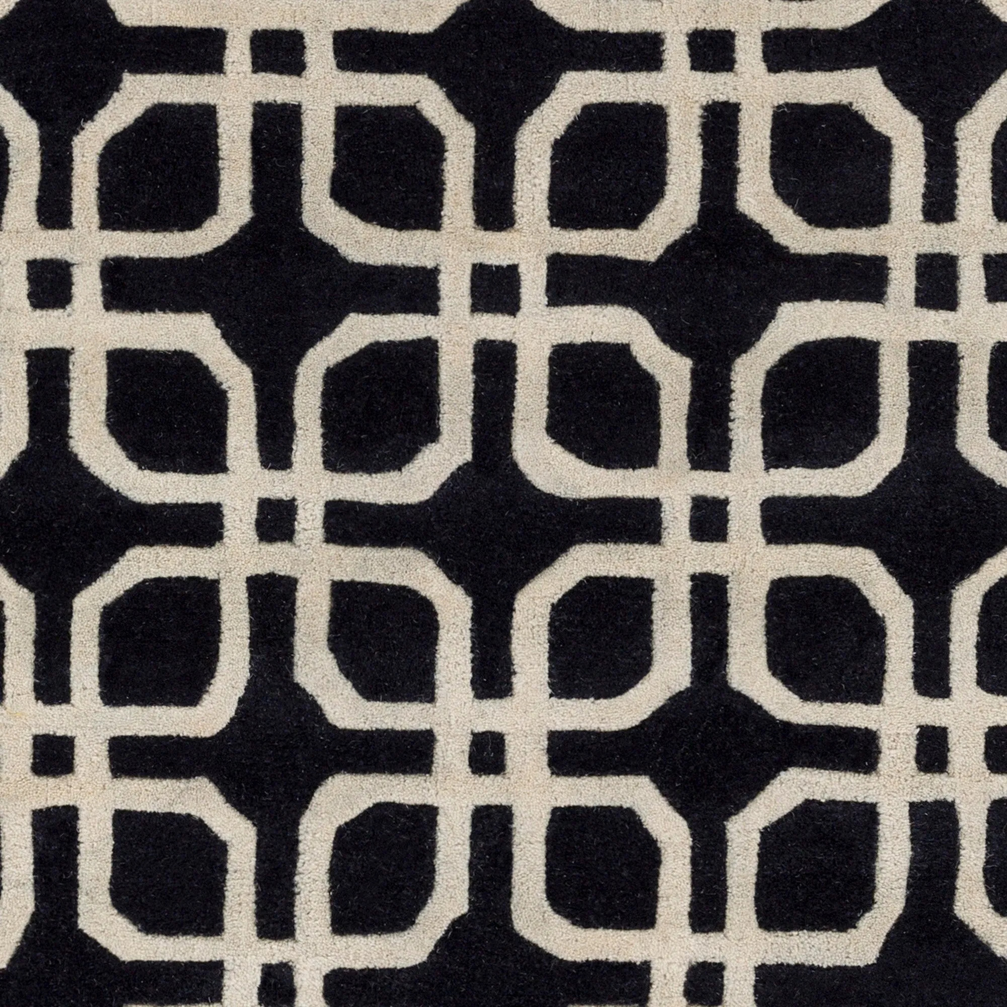 Hand-Tufted Brigg Crosshatched Wool Area Rug