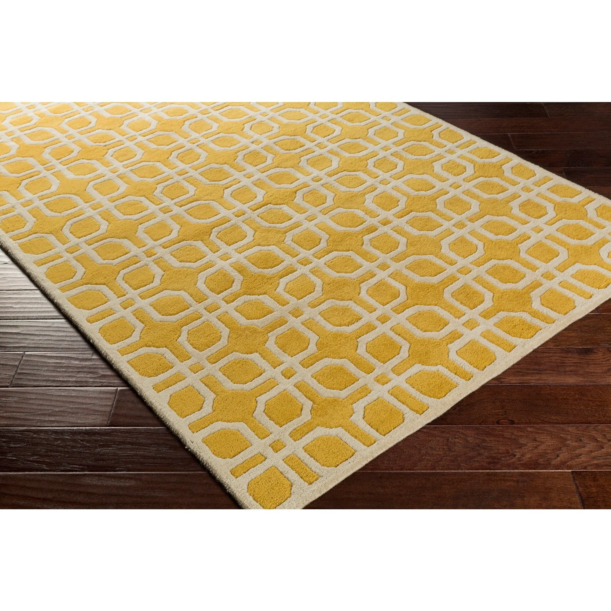 Hand-Tufted Brigg Crosshatched Wool Area Rug