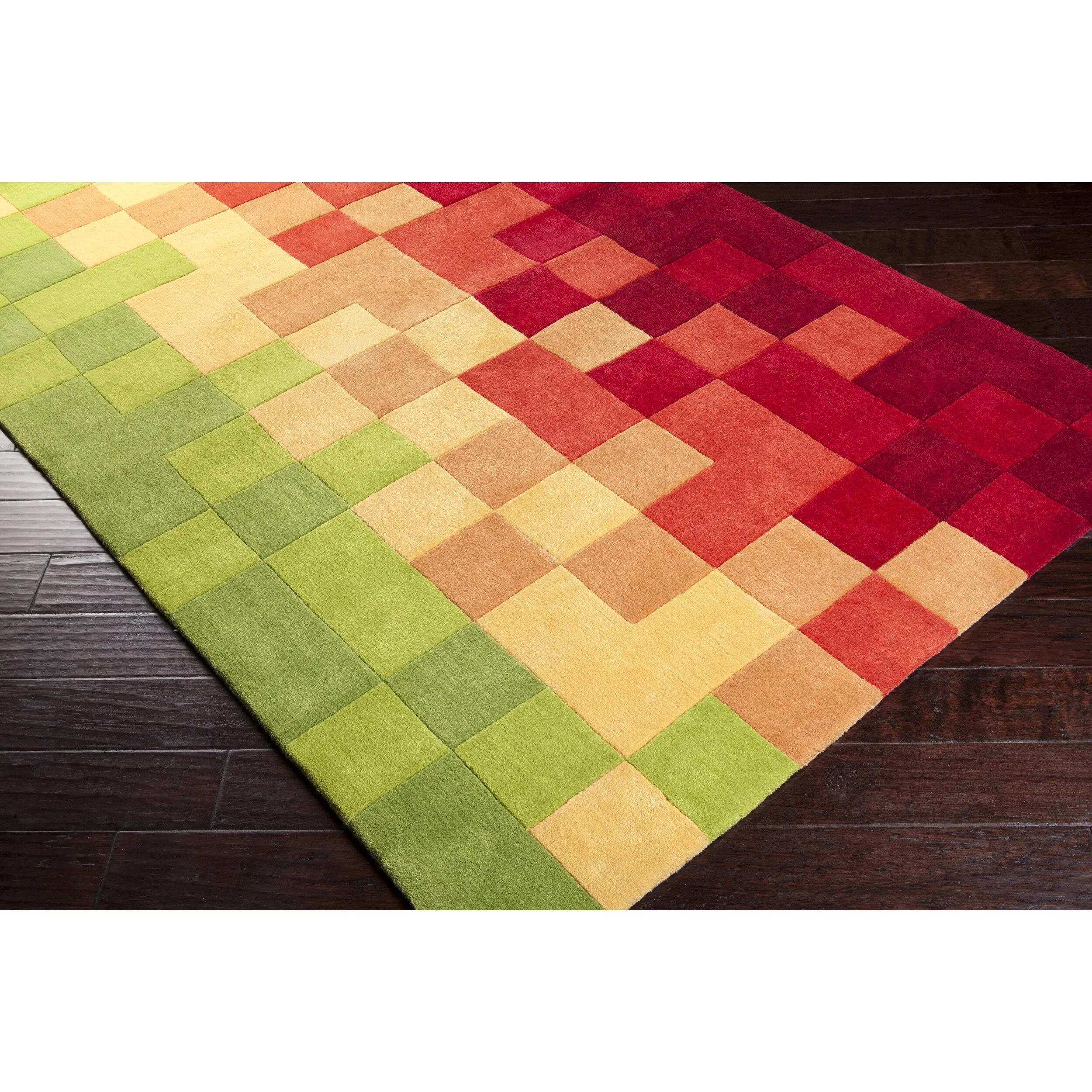 Hand-Tufted Dryden Contemporary Geometric Area Rug - 9' x 13'