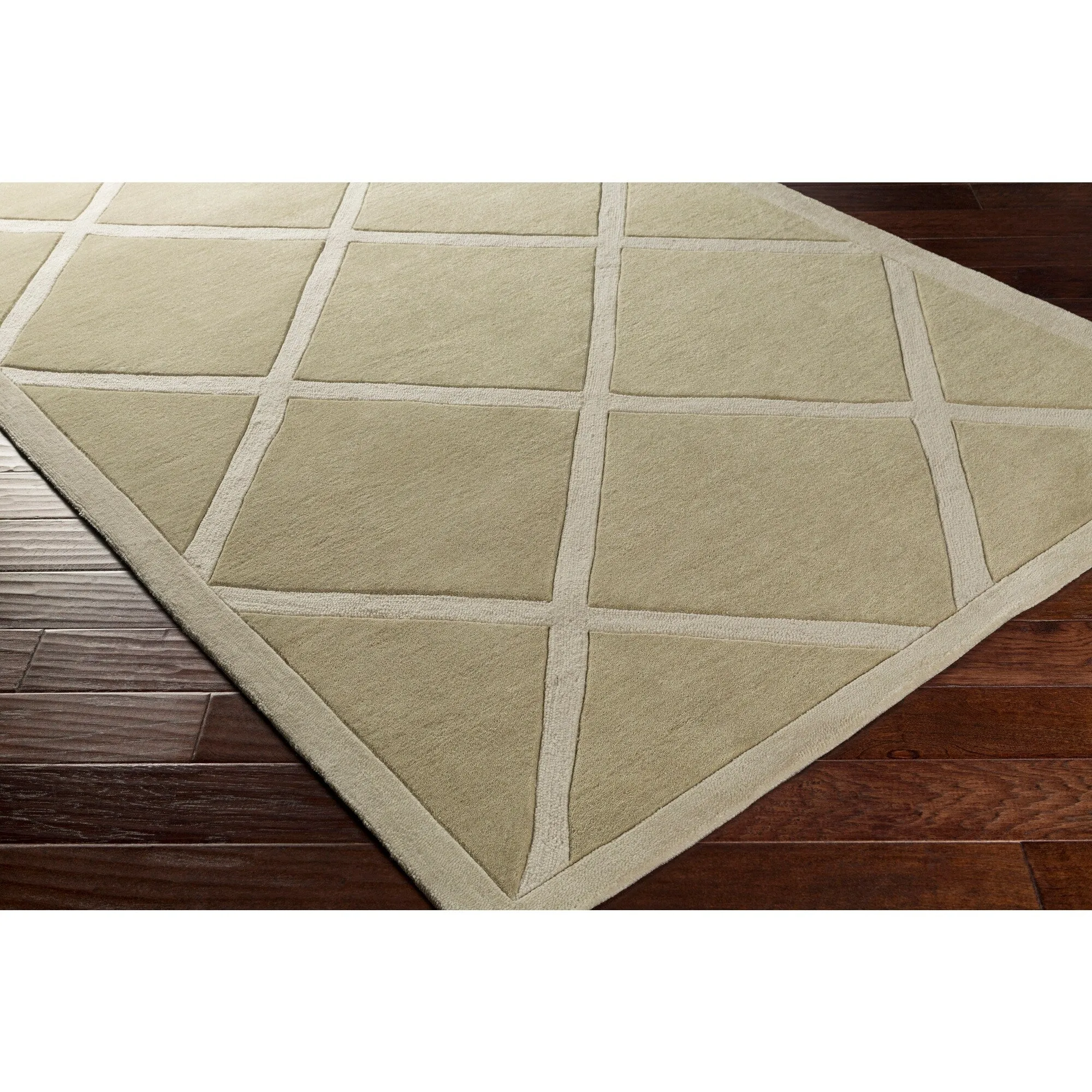 Hand-Tufted Fowey Crosshatched Area Rug
