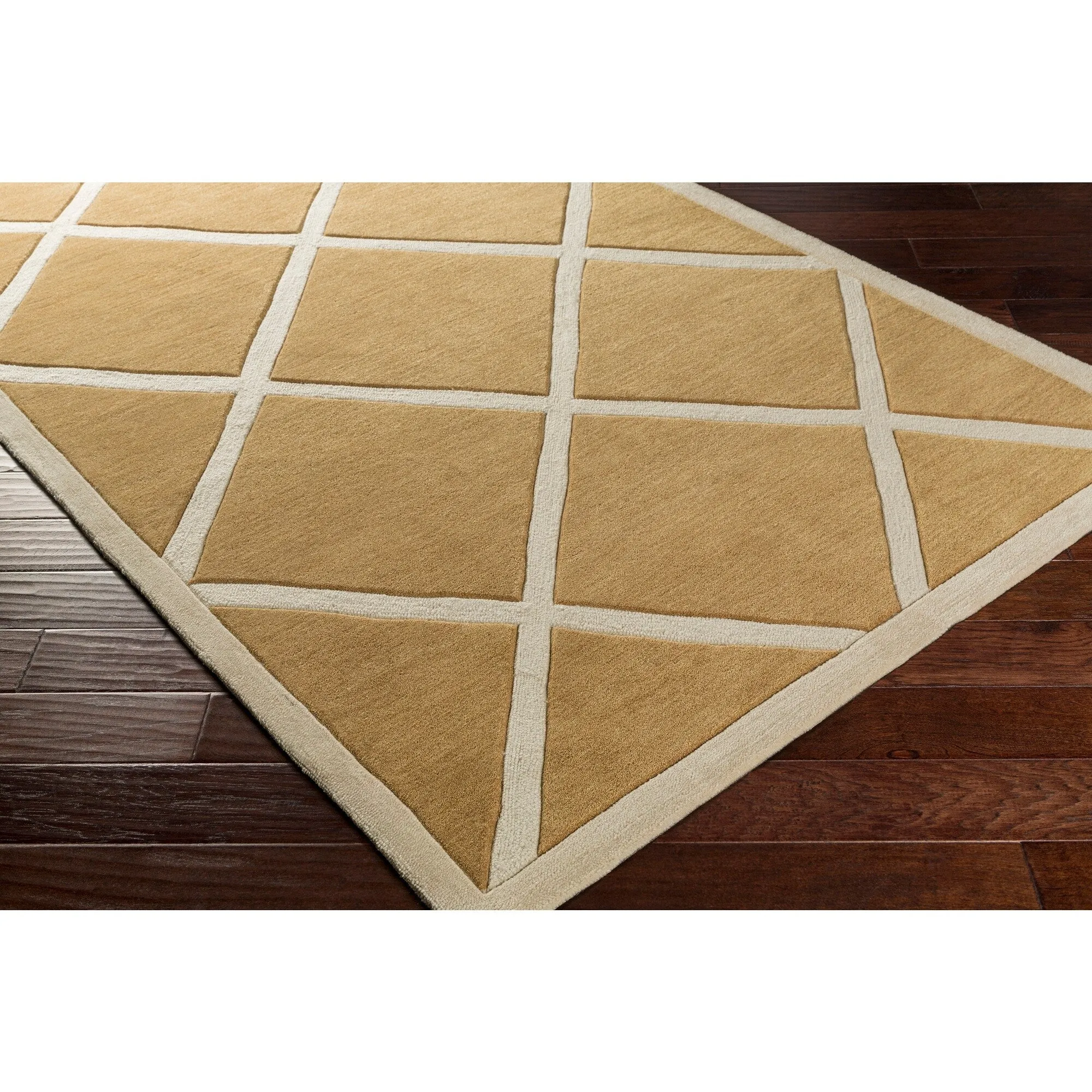 Hand-Tufted Fowey Crosshatched Area Rug
