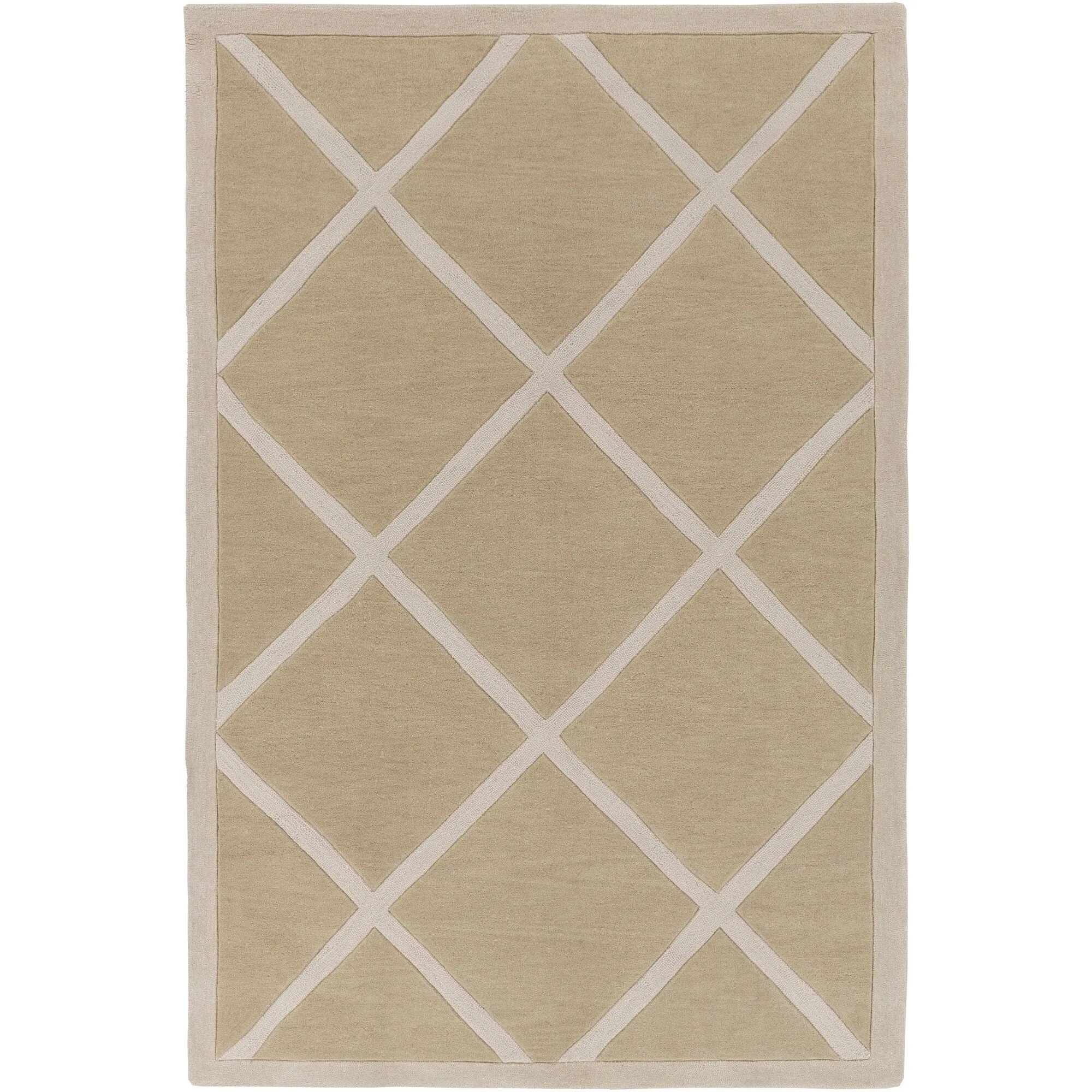 Hand-Tufted Fowey Crosshatched Area Rug
