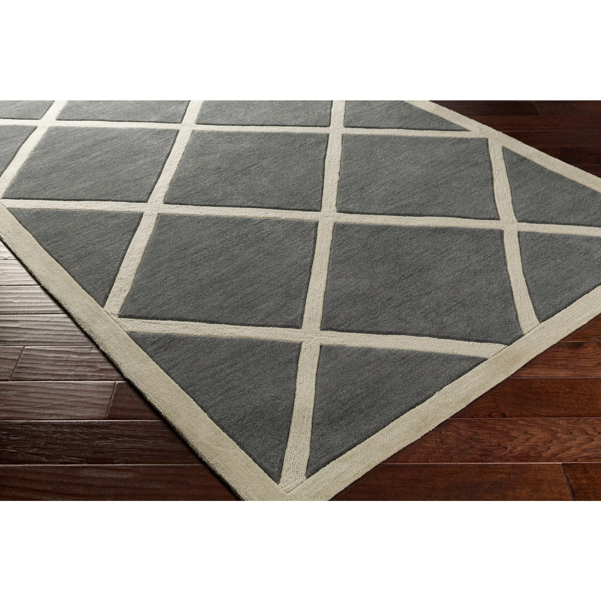 Hand-Tufted Fowey Crosshatched Area Rug