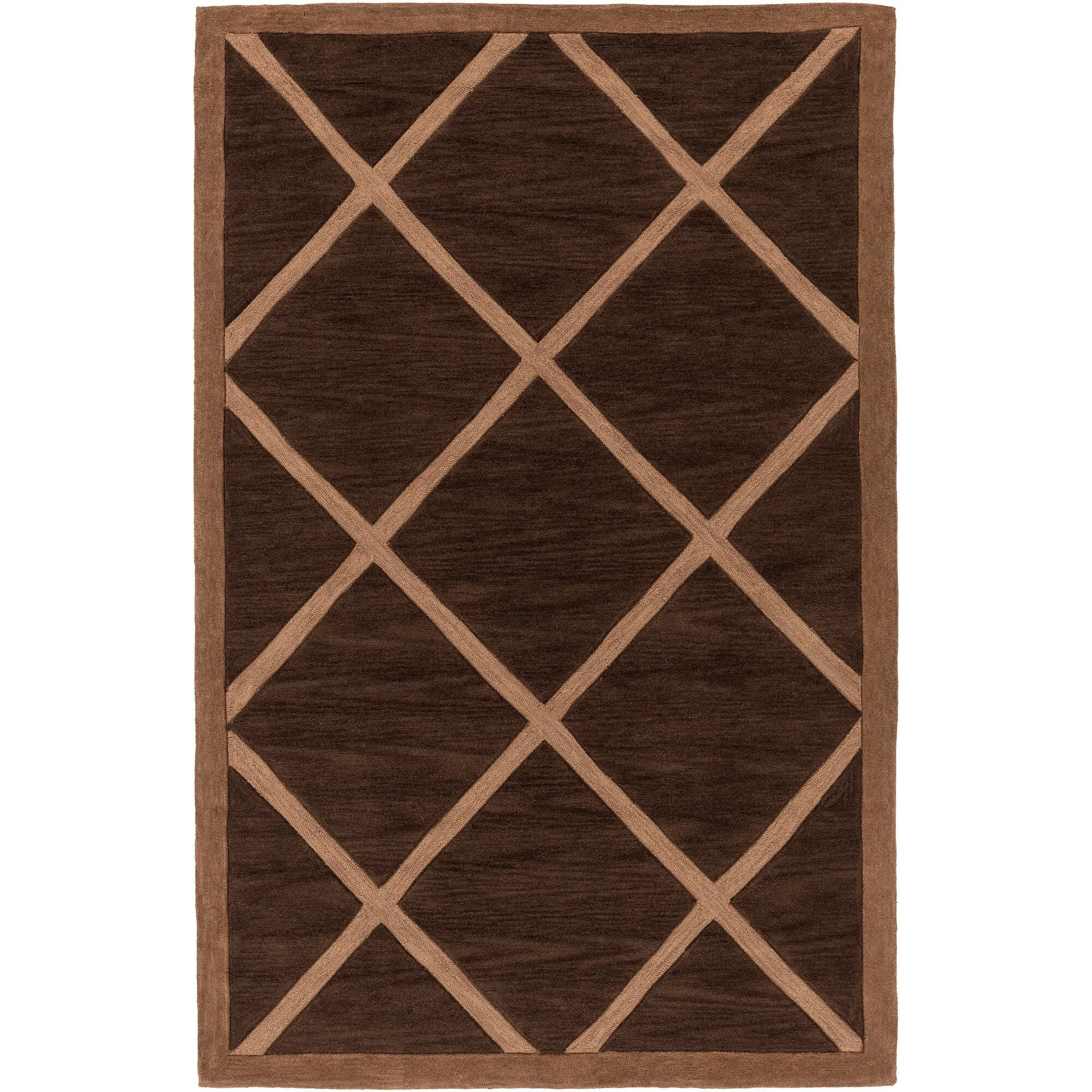 Hand-Tufted Fowey Crosshatched Area Rug