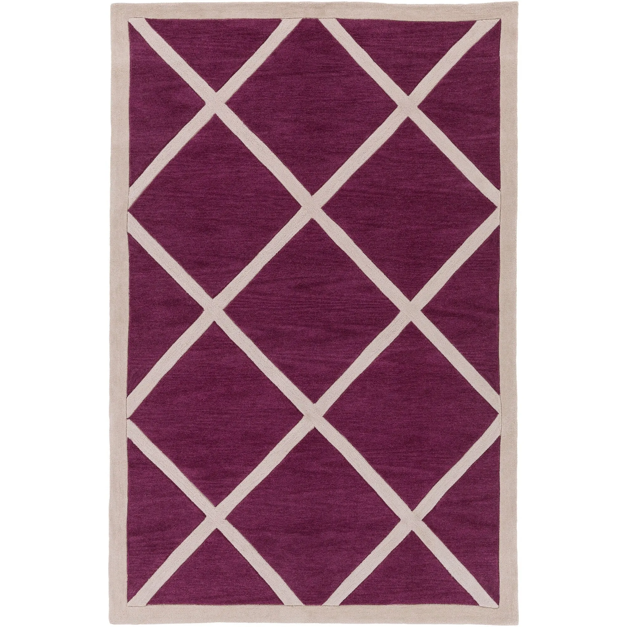Hand-Tufted Fowey Crosshatched Area Rug