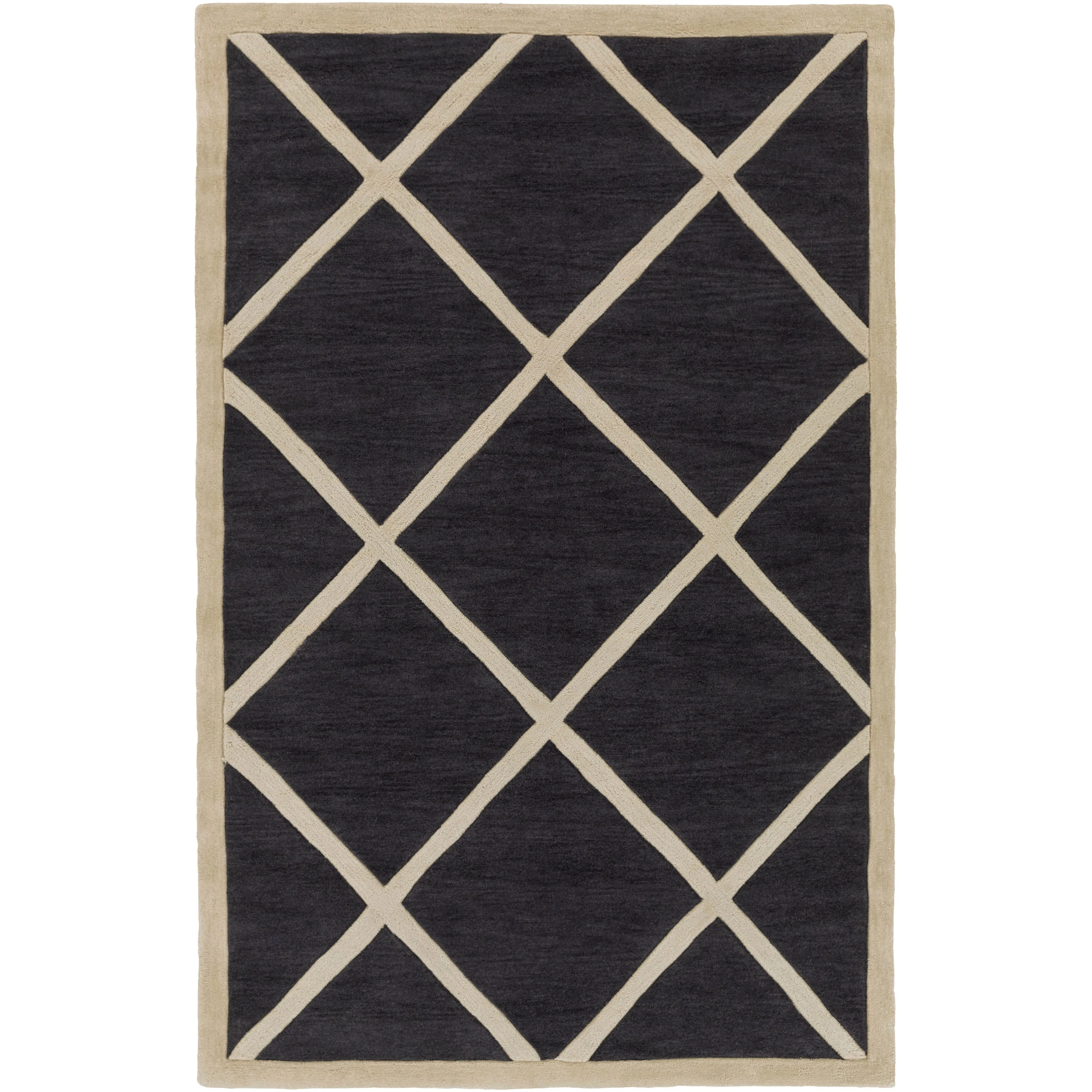 Hand-Tufted Fowey Crosshatched Area Rug