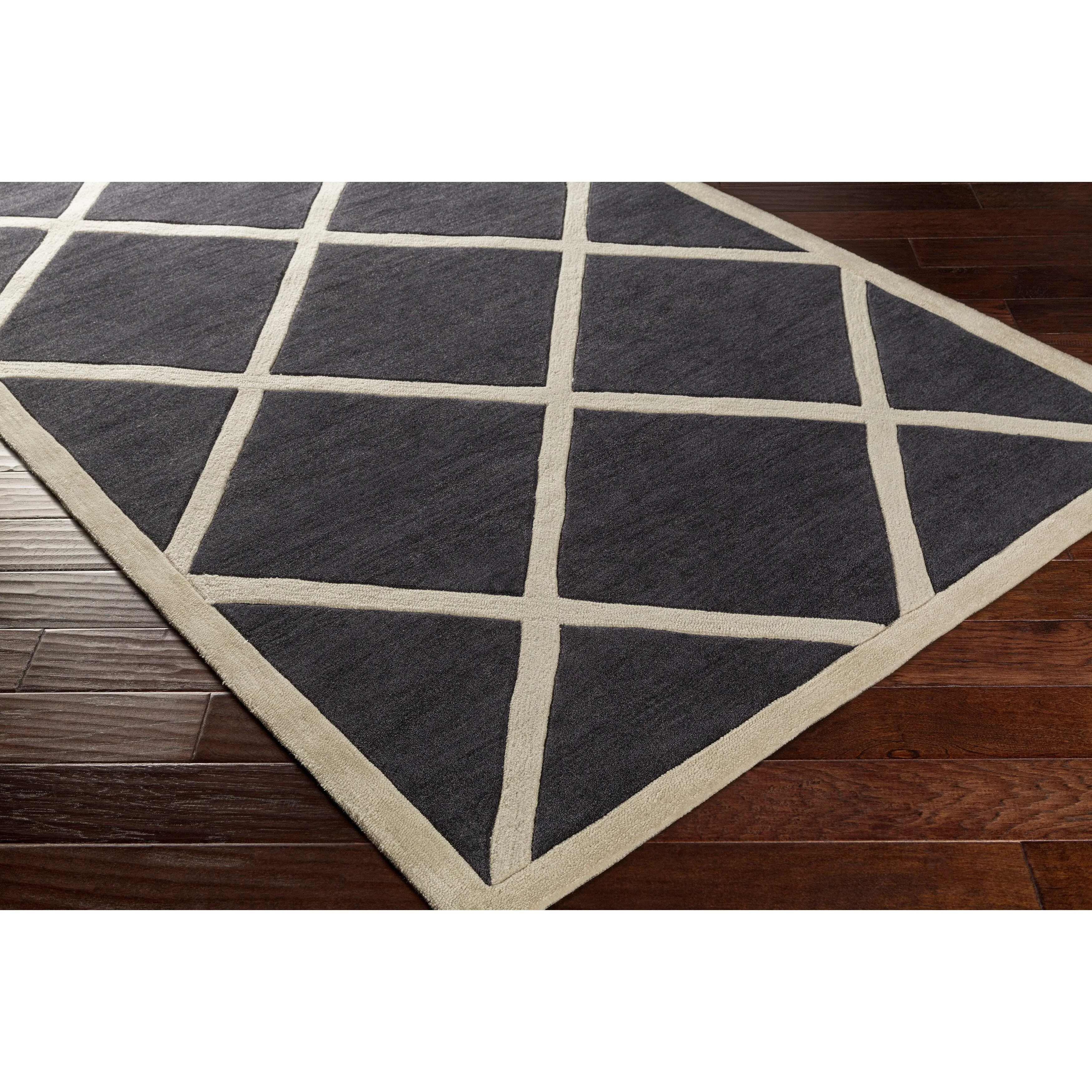 Hand-Tufted Fowey Crosshatched Area Rug