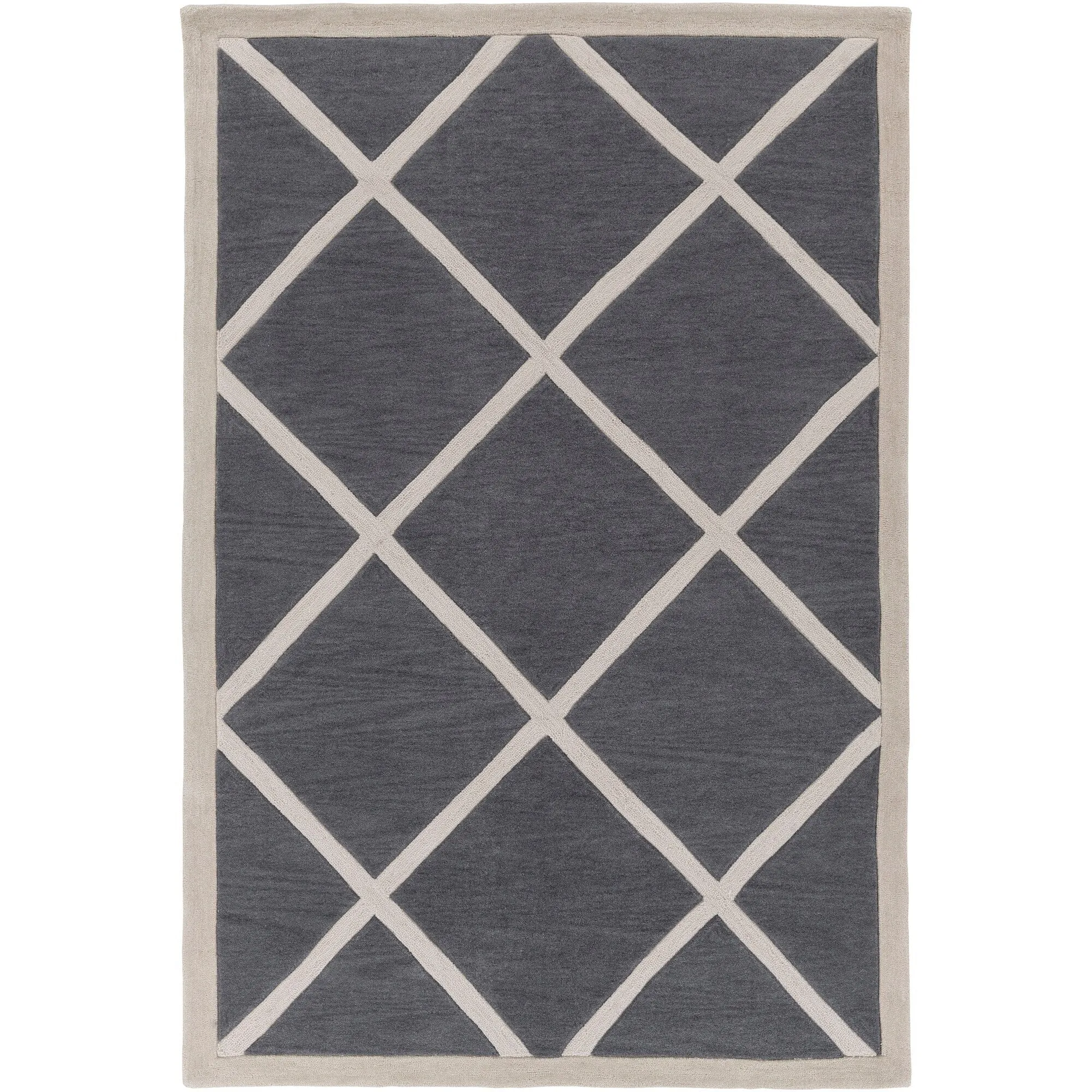 Hand-Tufted Fowey Crosshatched Area Rug