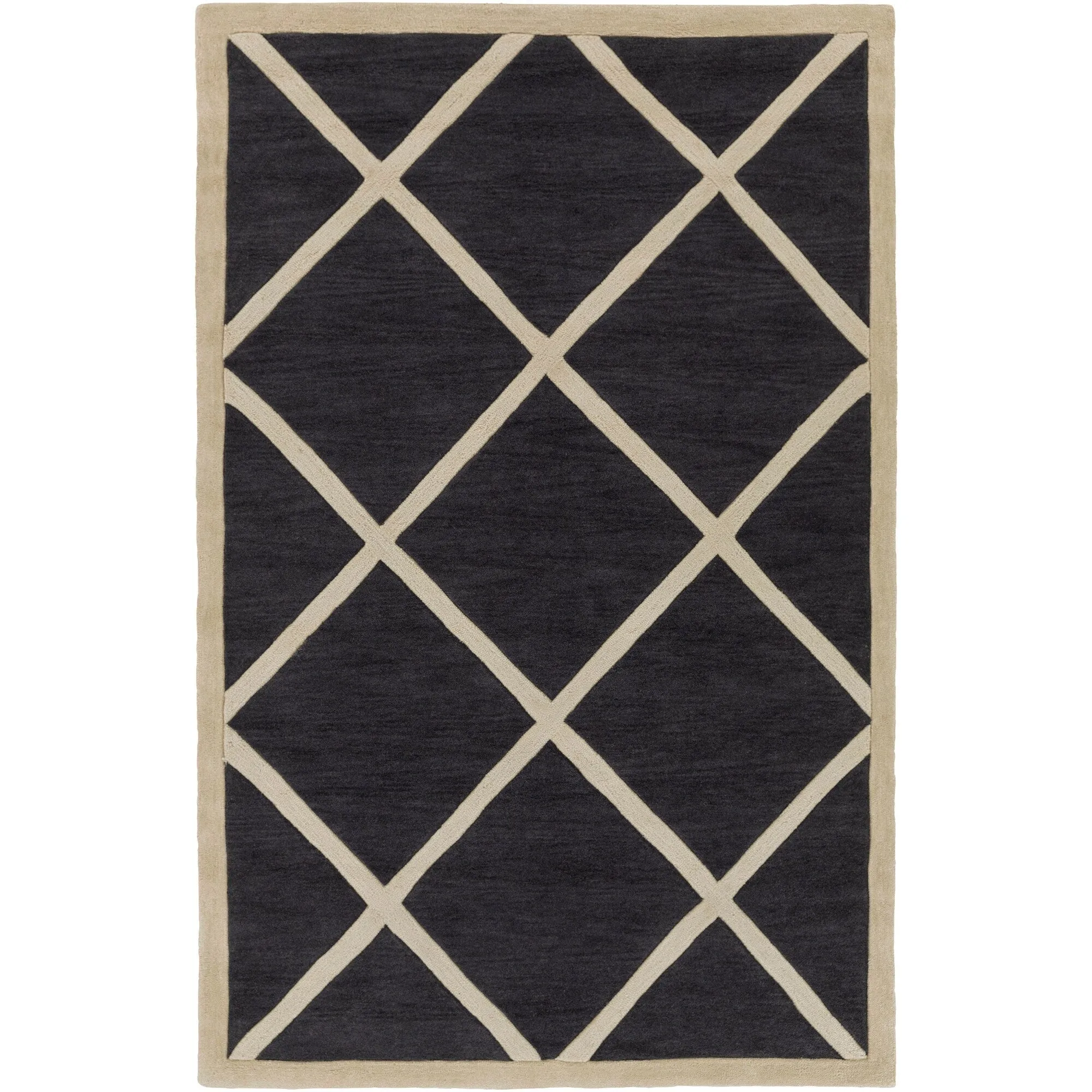 Hand-Tufted Fowey Crosshatched Area Rug