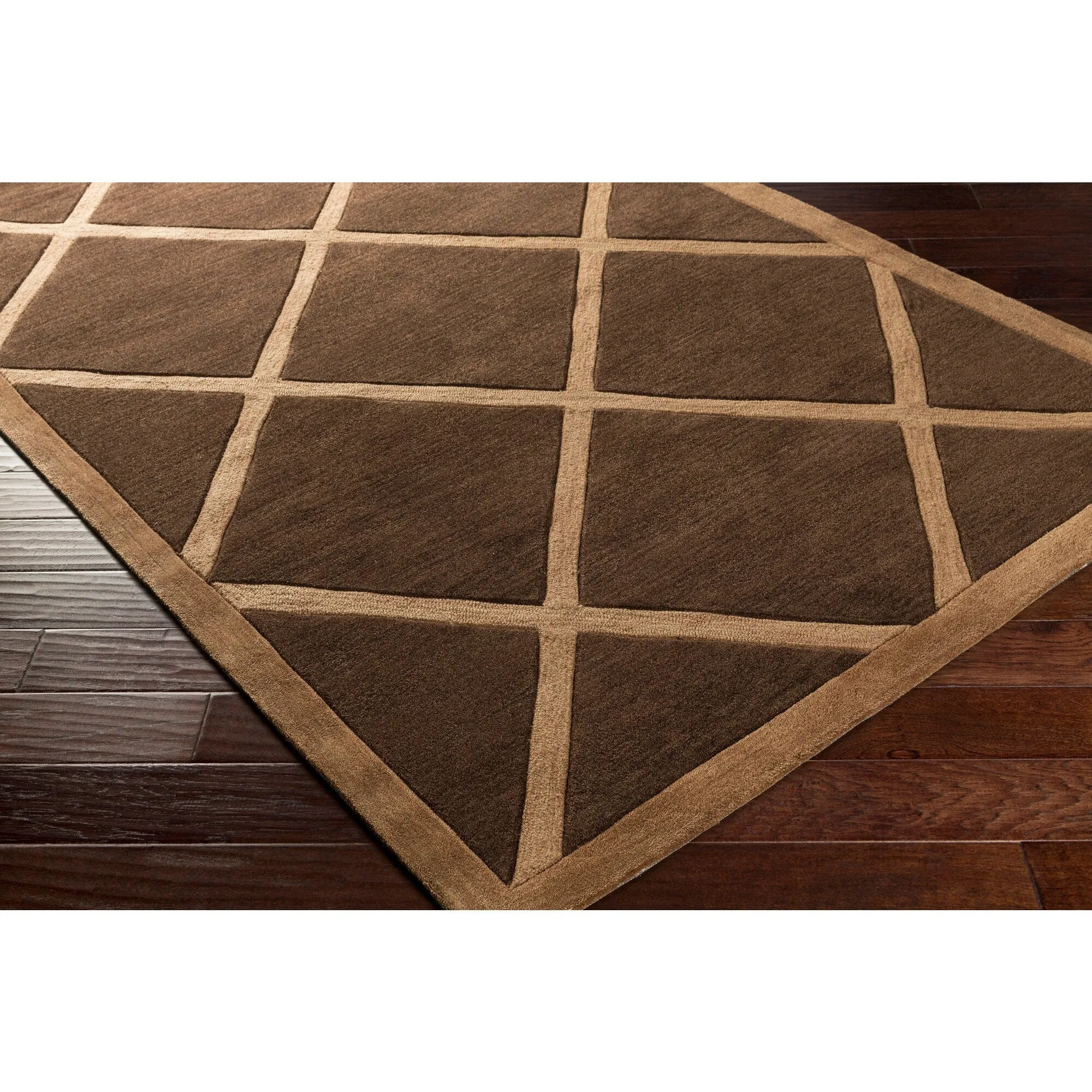 Hand-Tufted Fowey Crosshatched Area Rug
