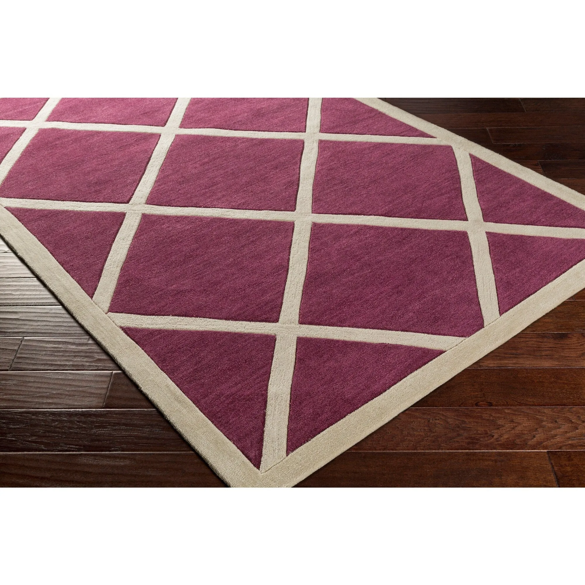 Hand-Tufted Fowey Crosshatched Area Rug