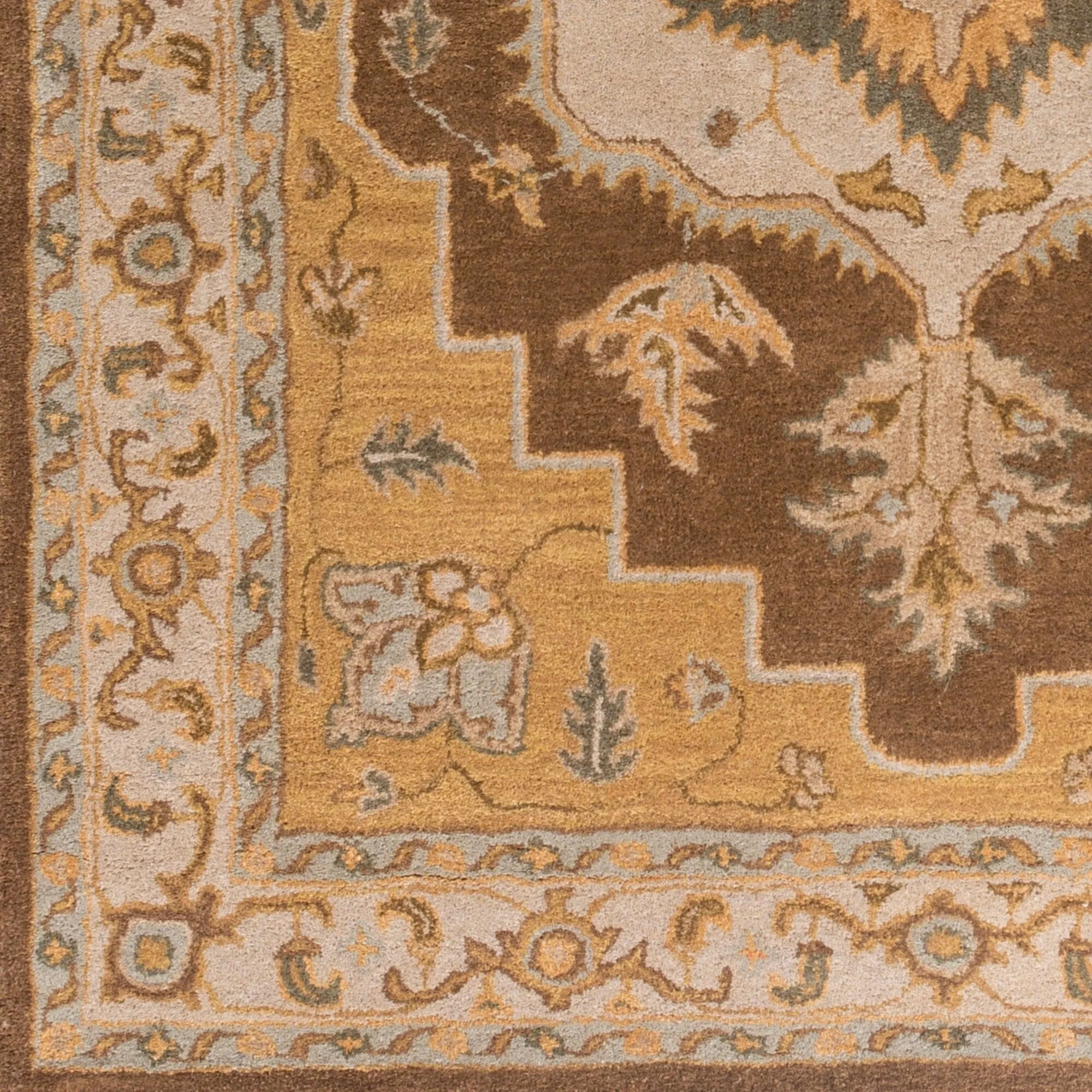 Hand-Tufted Haru Bordered Wool Rug