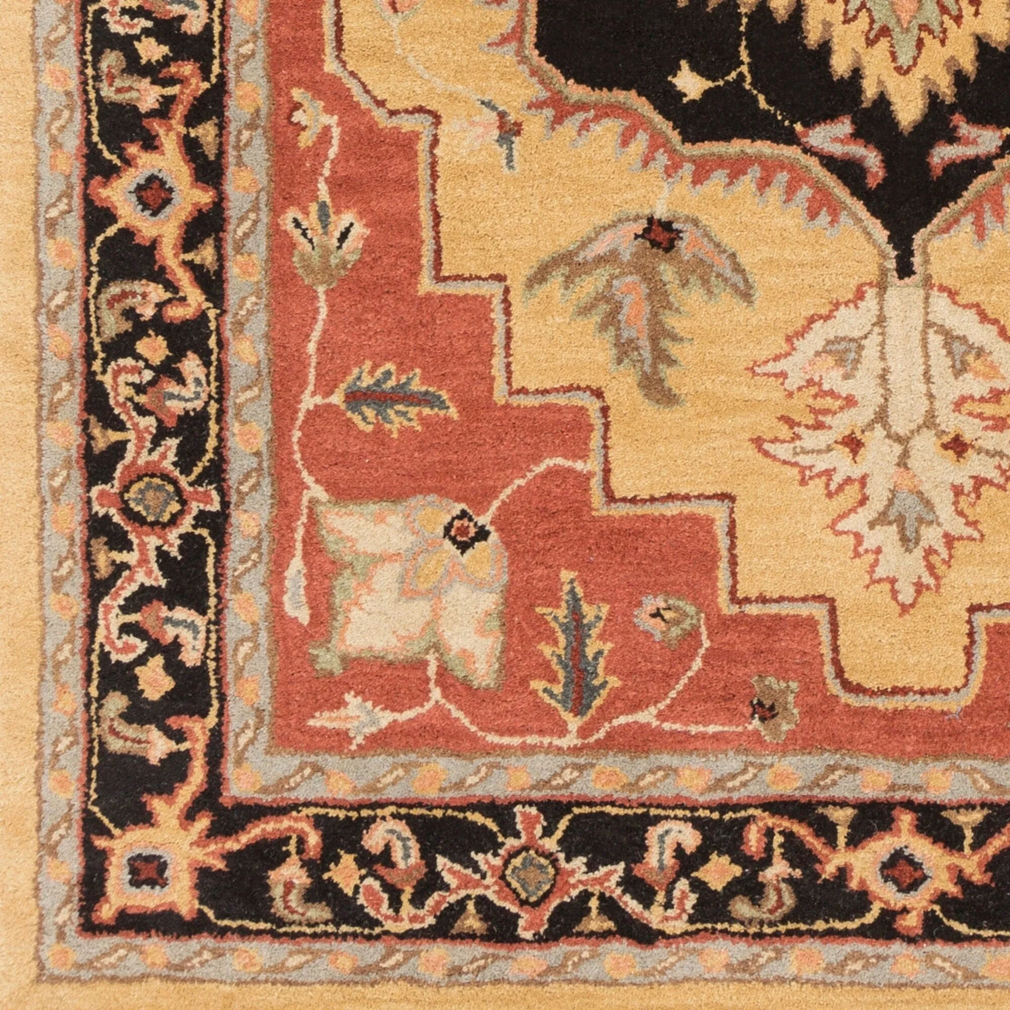 Hand-Tufted Haru Bordered Wool Rug