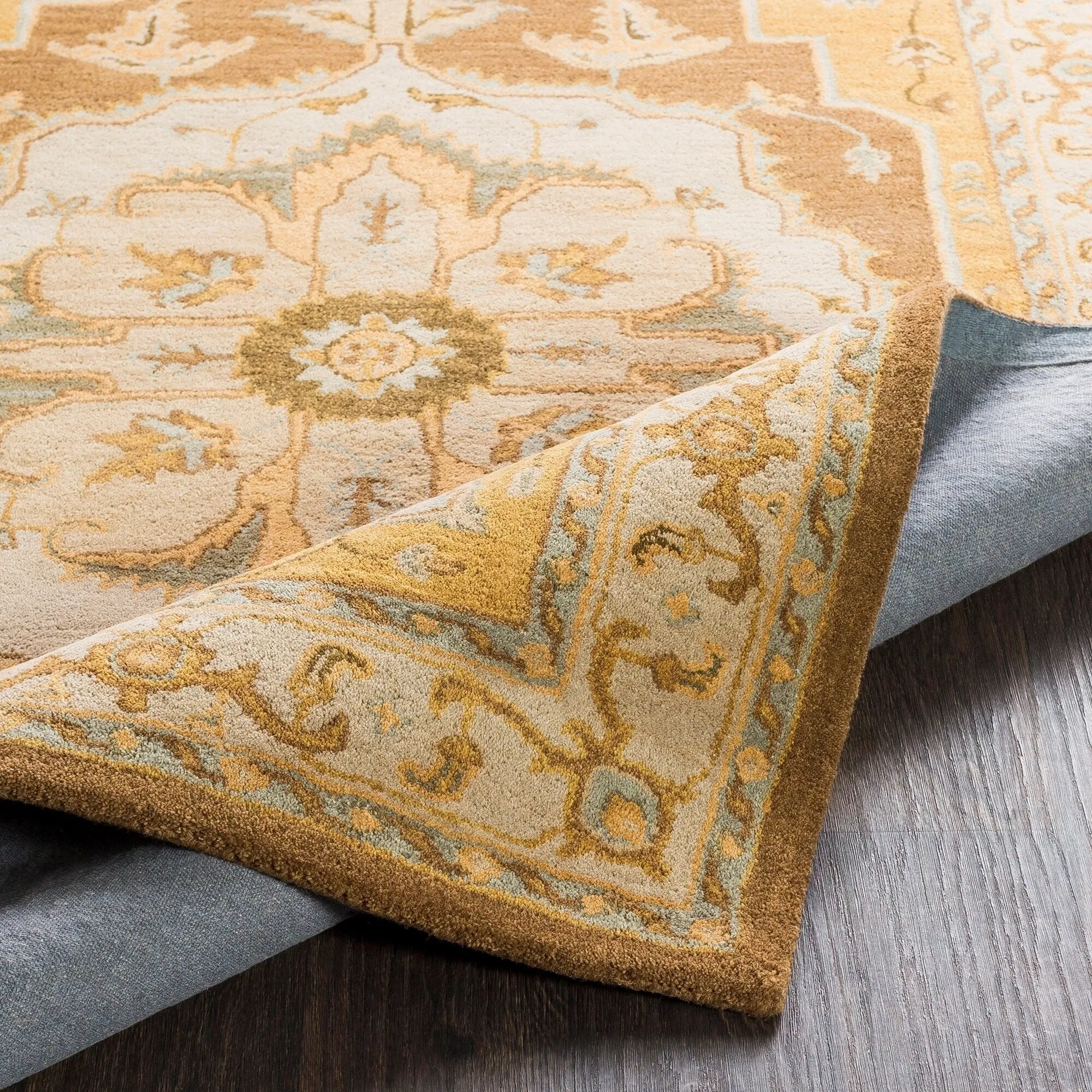 Hand-Tufted Haru Bordered Wool Rug