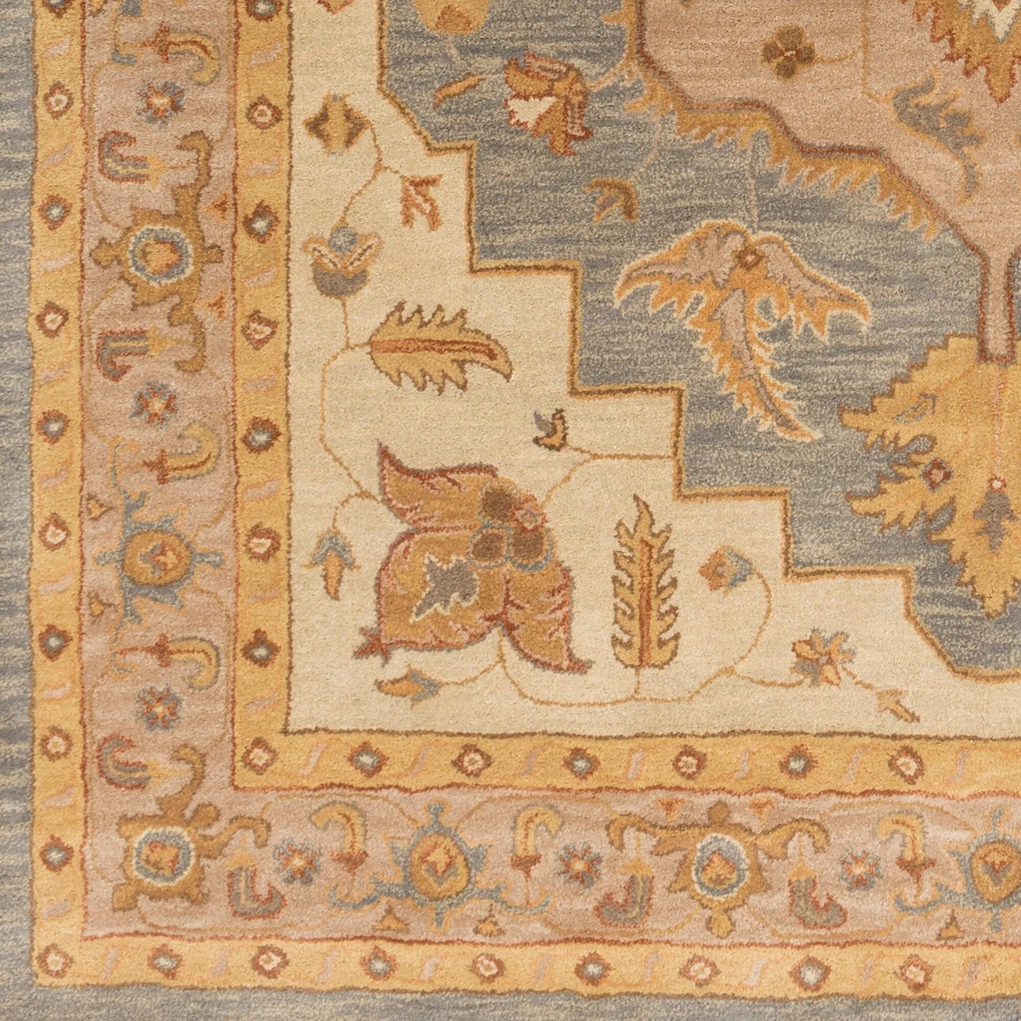 Hand-Tufted Haru Bordered Wool Rug