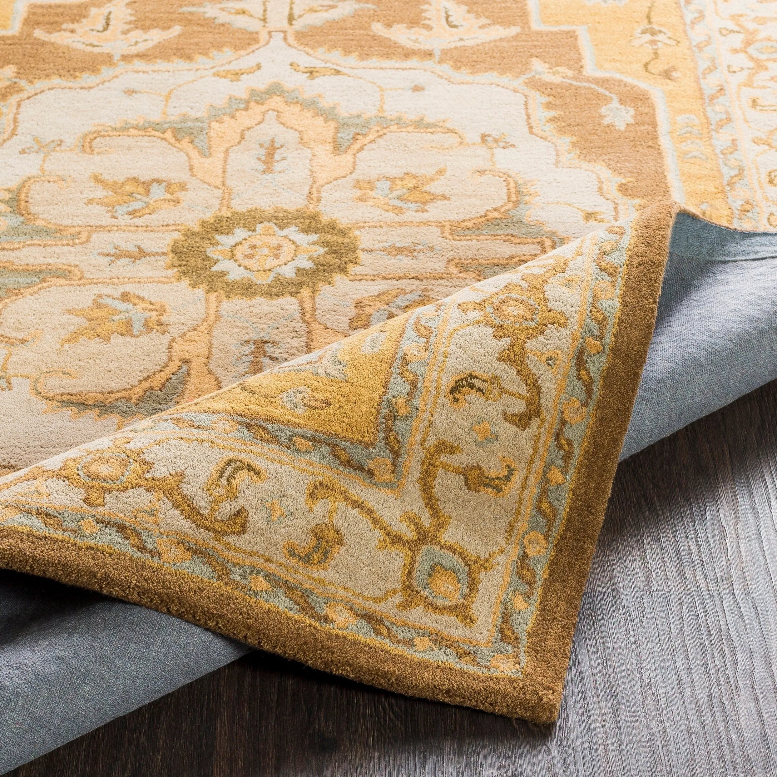 Hand-Tufted Haru Bordered Wool Rug