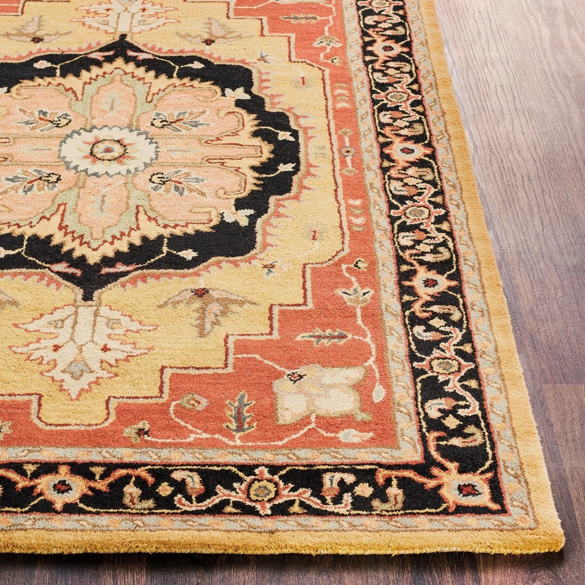 Hand-Tufted Haru Bordered Wool Rug
