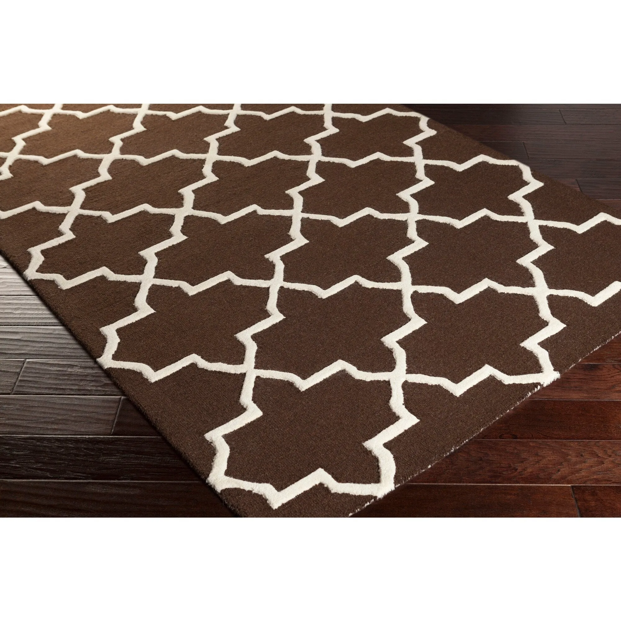Hand-Tufted Jennifer Moroccan Tiled Wool Rug