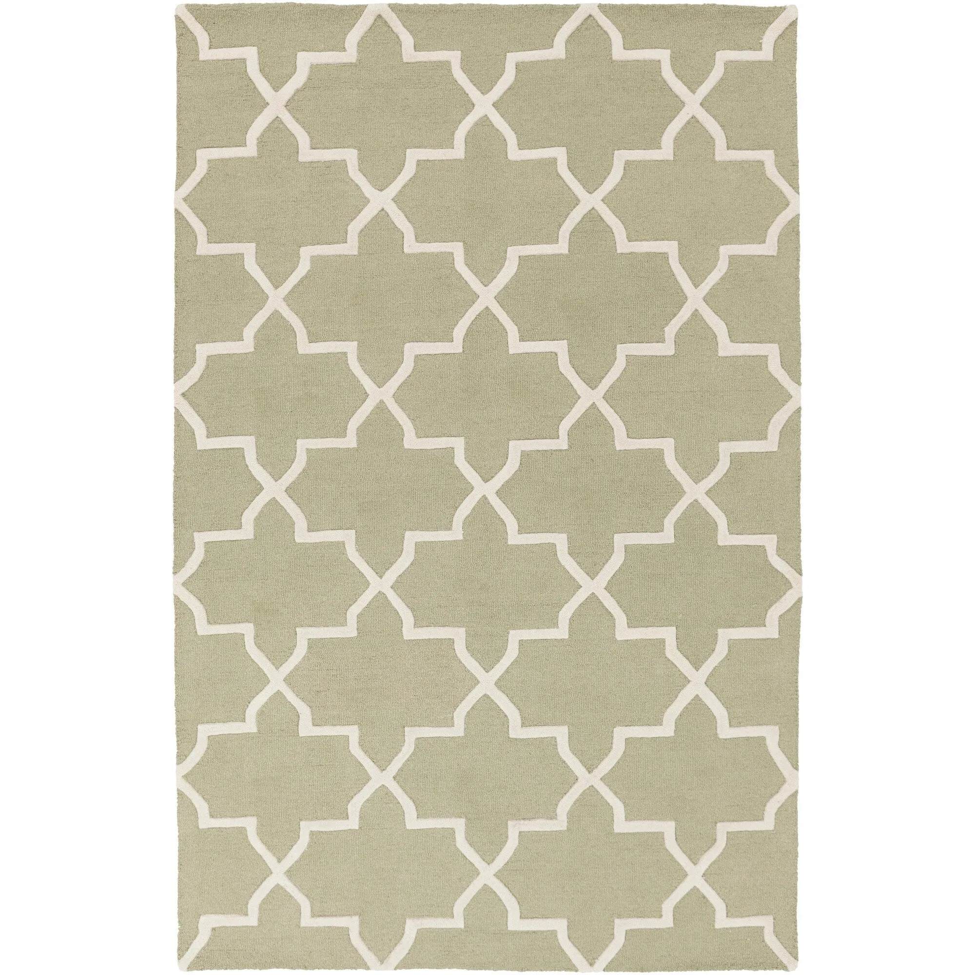 Hand-Tufted Jennifer Moroccan Tiled Wool Rug