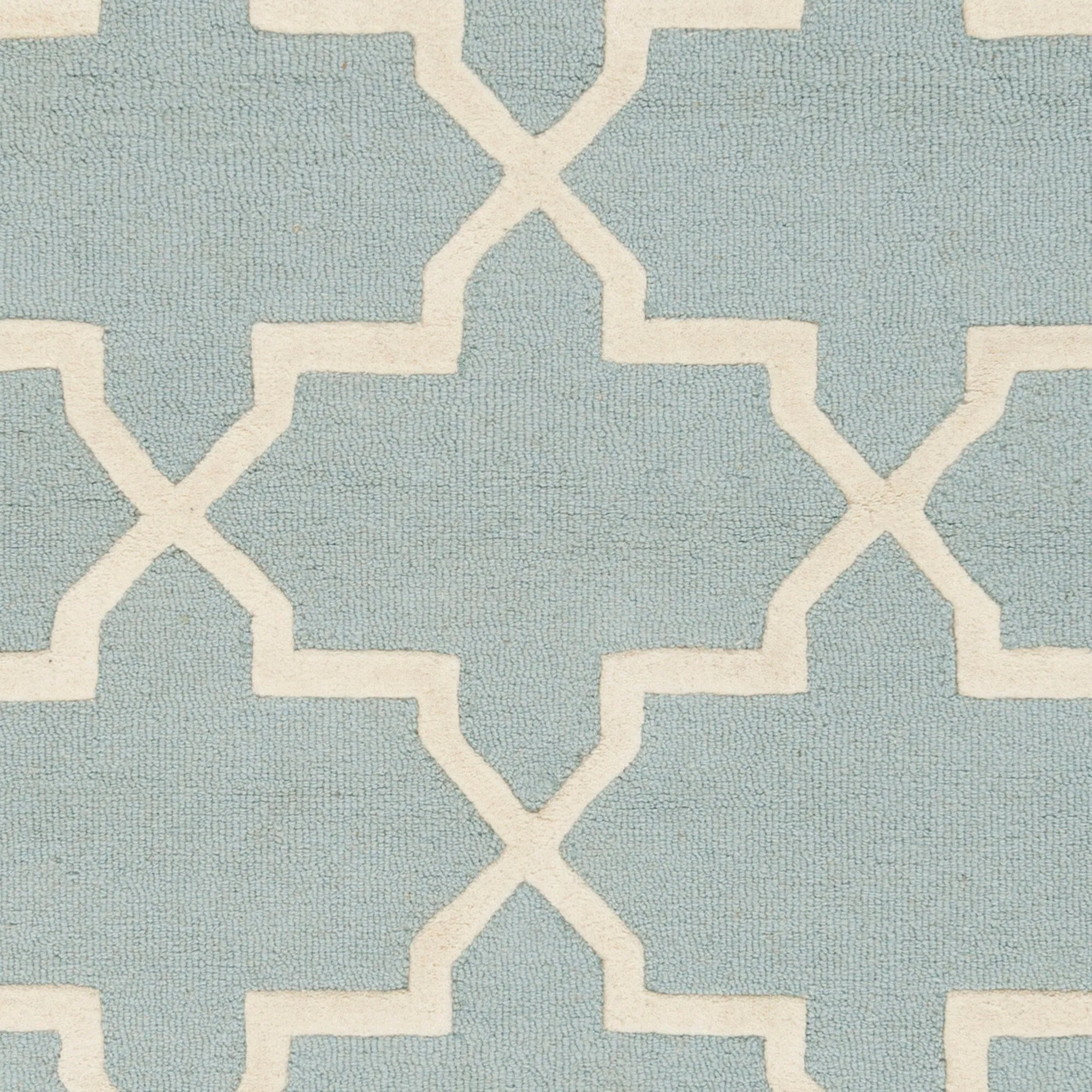 Hand-Tufted Jennifer Moroccan Tiled Wool Rug