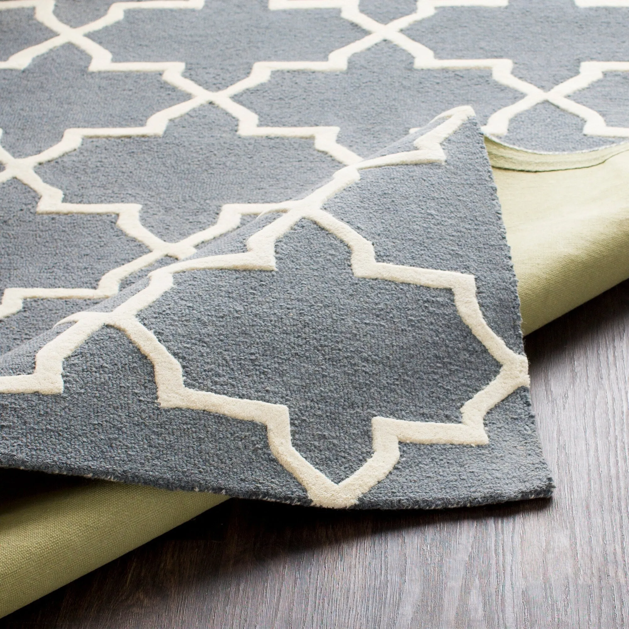 Hand-Tufted Jennifer Moroccan Tiled Wool Rug