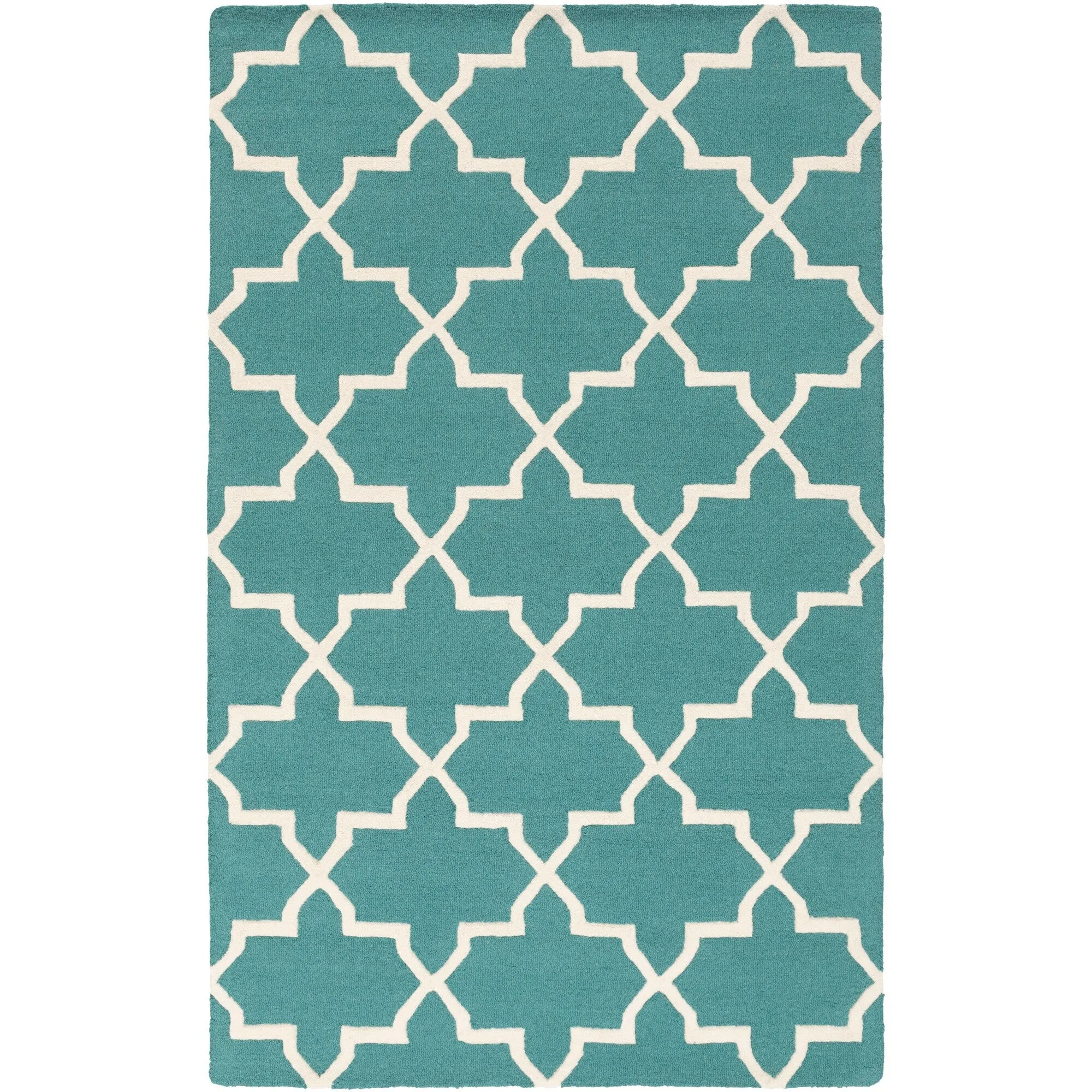 Hand-Tufted Jennifer Moroccan Tiled Wool Rug