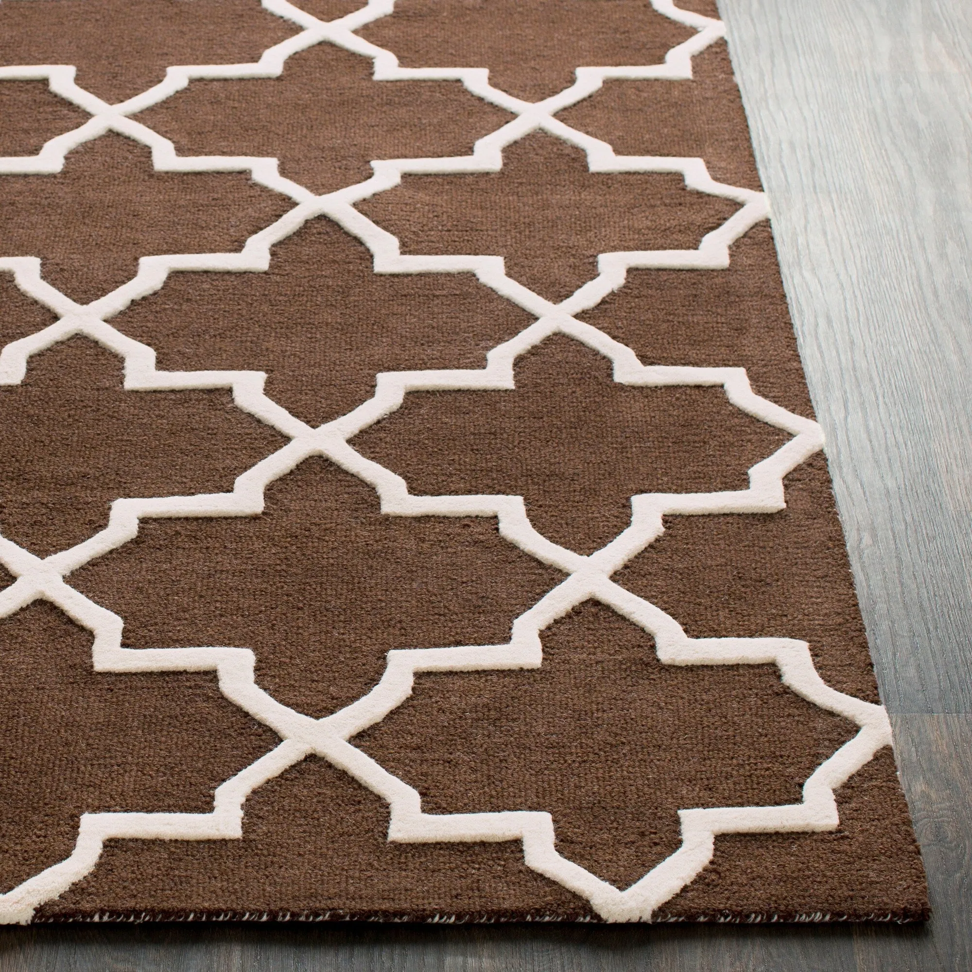 Hand-Tufted Jennifer Moroccan Tiled Wool Rug