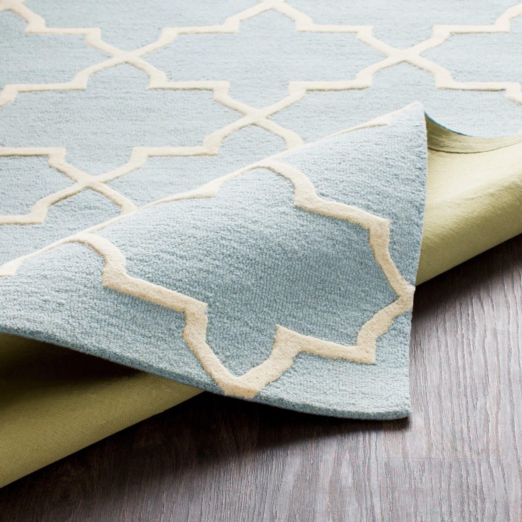 Hand-Tufted Jennifer Moroccan Tiled Wool Rug