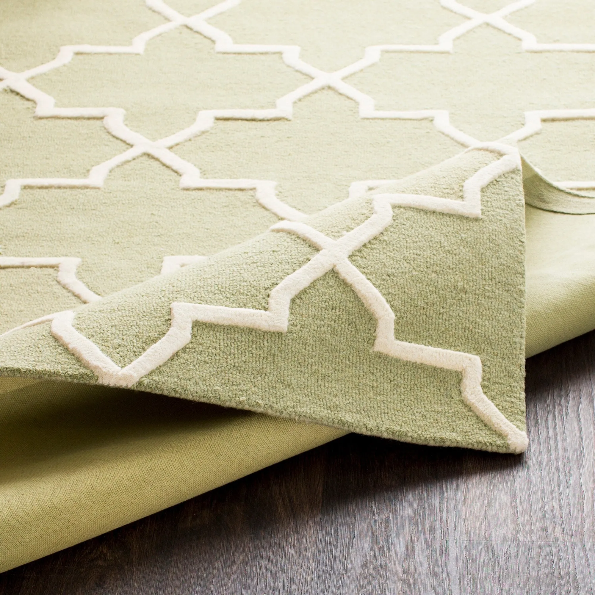 Hand-Tufted Jennifer Moroccan Tiled Wool Rug