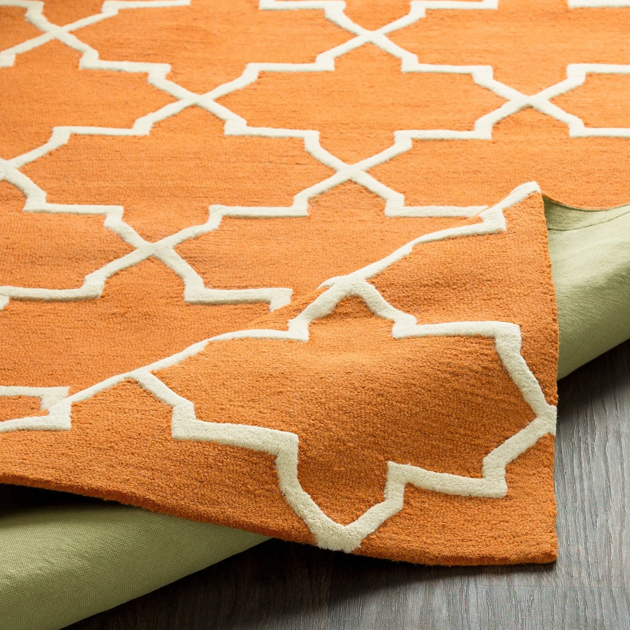 Hand-Tufted Jennifer Moroccan Tiled Wool Rug