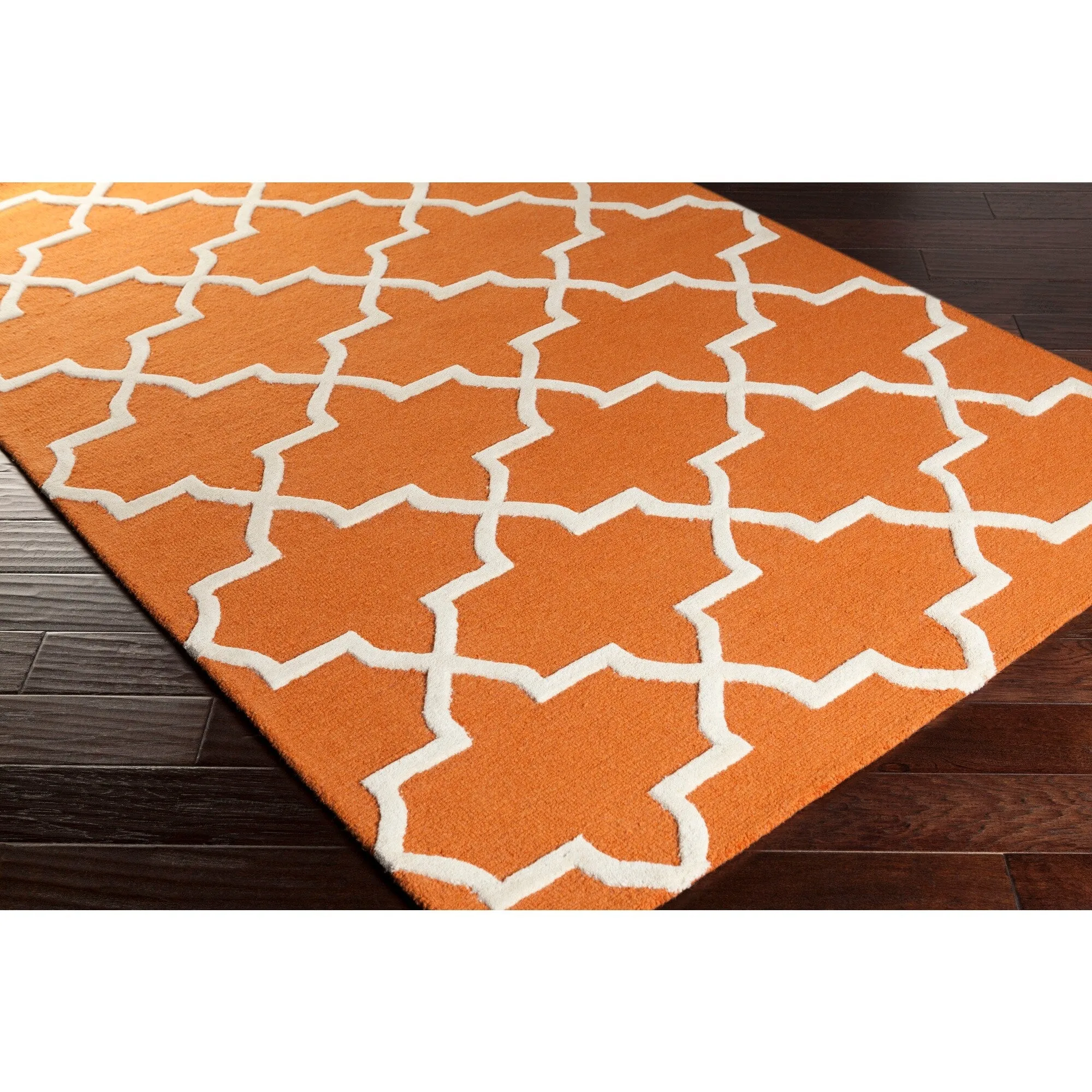 Hand-Tufted Jennifer Moroccan Tiled Wool Rug