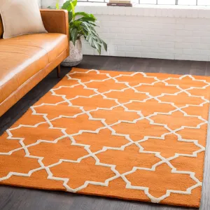 Hand-Tufted Jennifer Moroccan Tiled Wool Rug