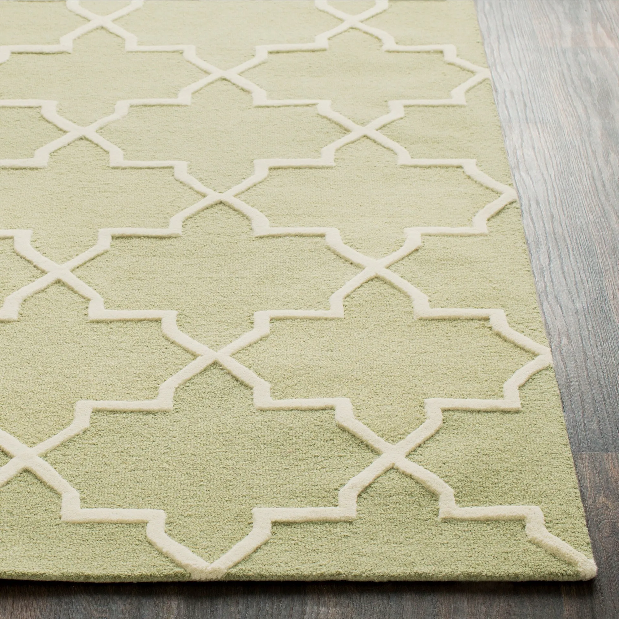Hand-Tufted Jennifer Moroccan Tiled Wool Rug