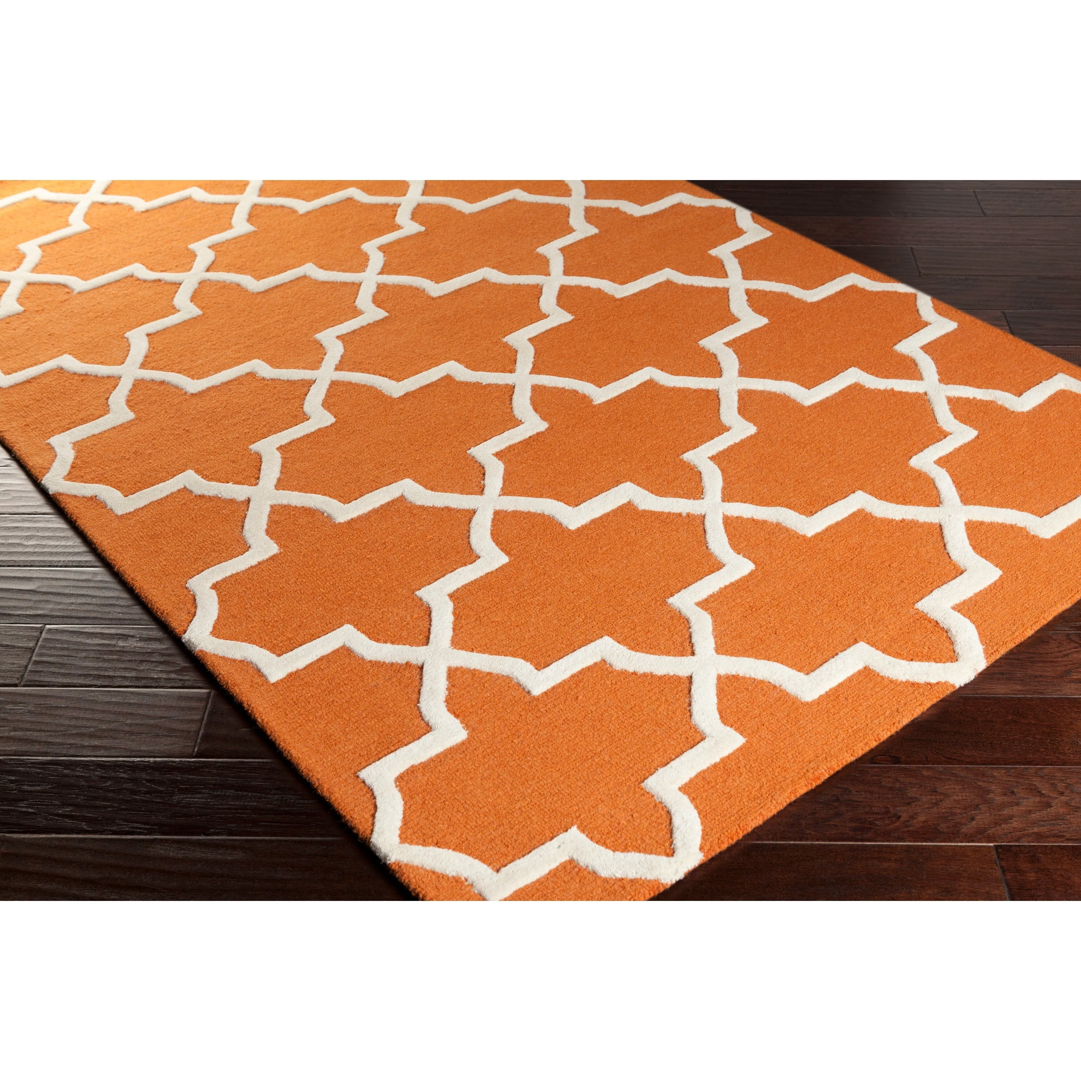 Hand-Tufted Jennifer Moroccan Tiled Wool Rug