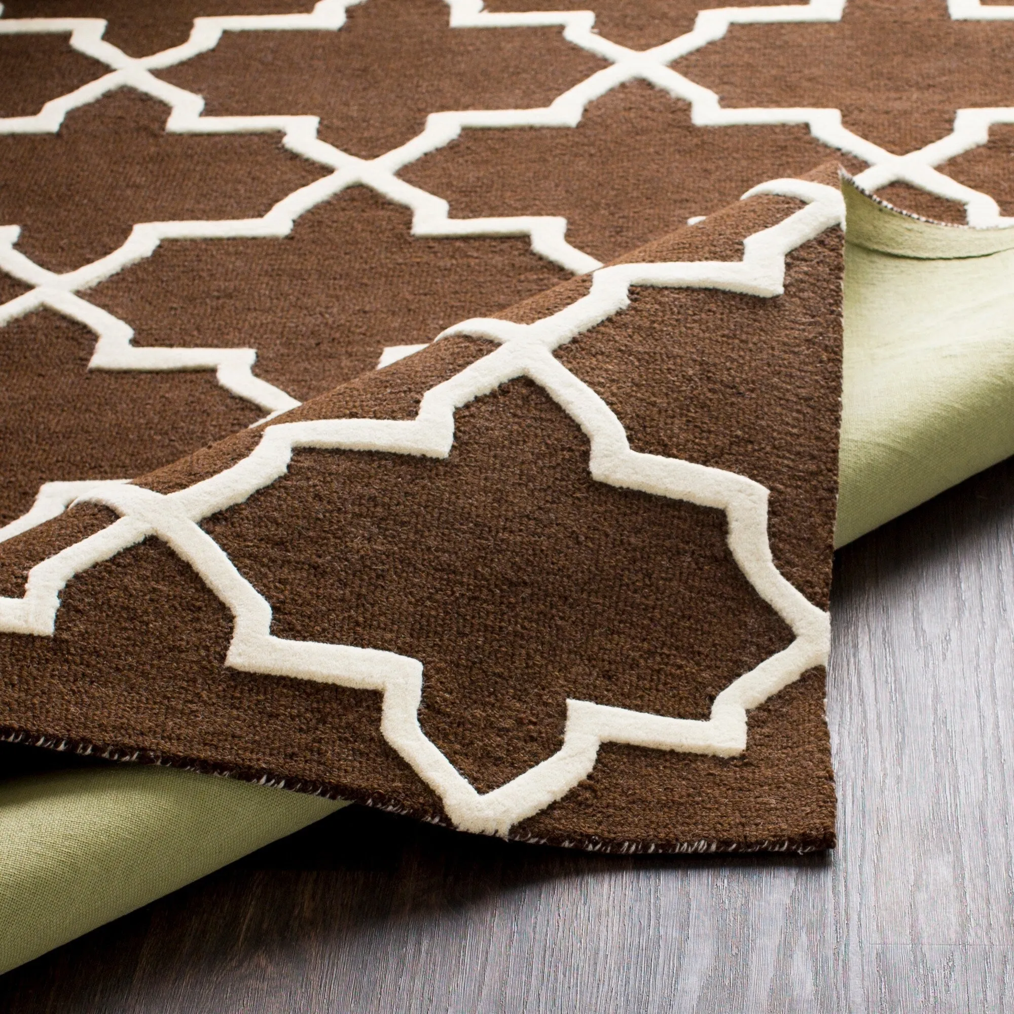 Hand-Tufted Jennifer Moroccan Tiled Wool Rug