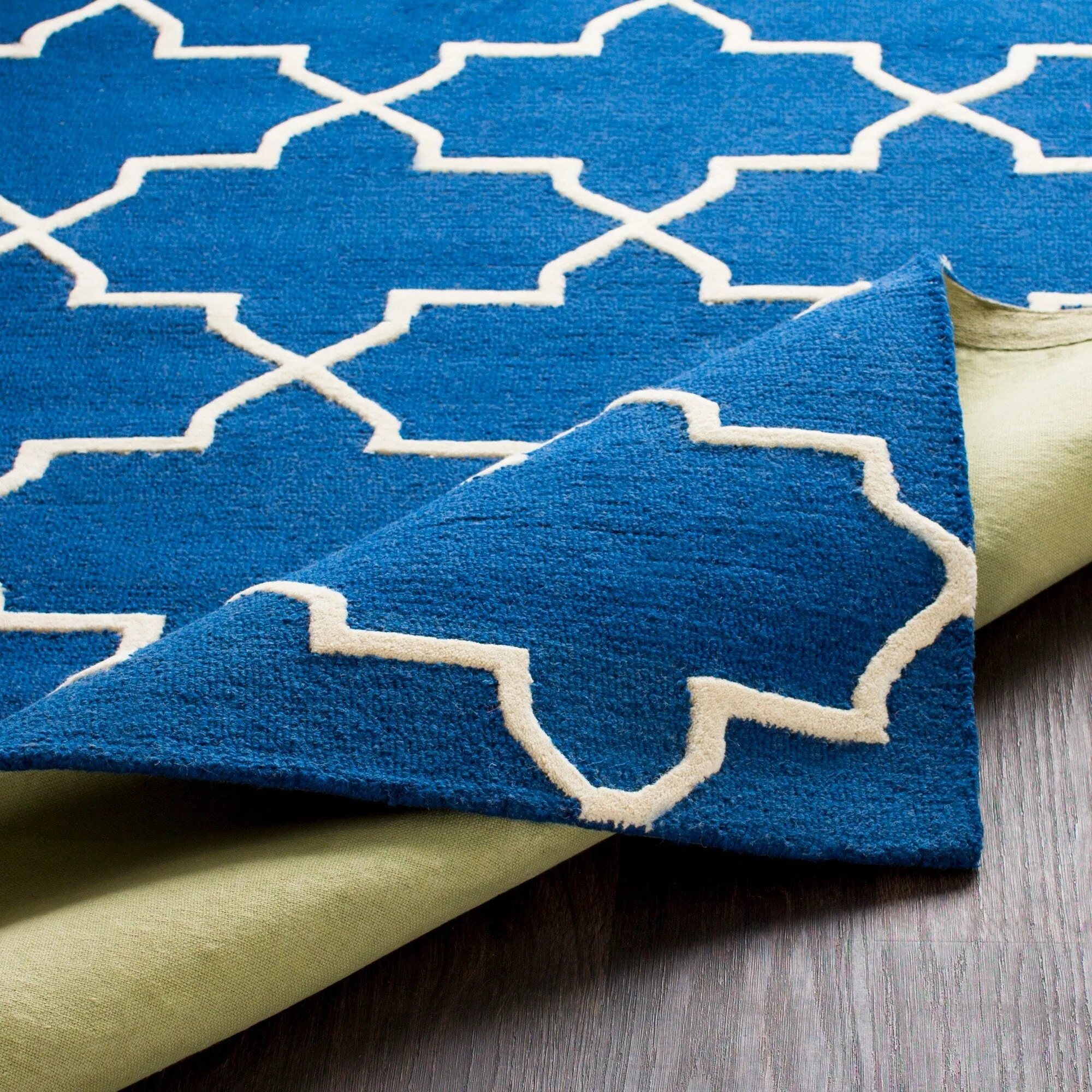 Hand-Tufted Jennifer Moroccan Tiled Wool Rug