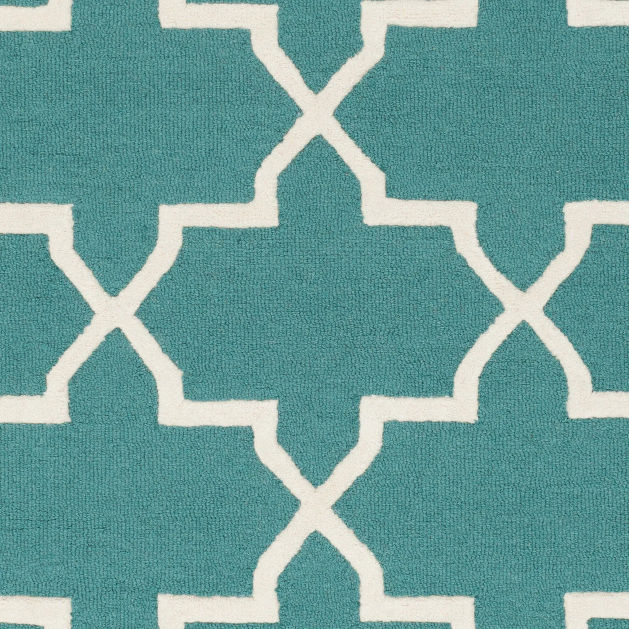Hand-Tufted Jennifer Moroccan Tiled Wool Rug