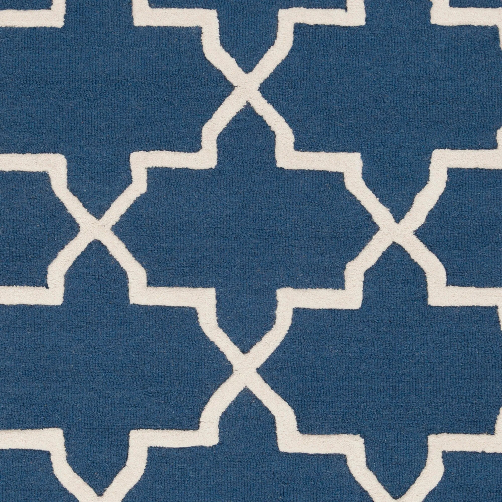 Hand-Tufted Jennifer Moroccan Tiled Wool Rug