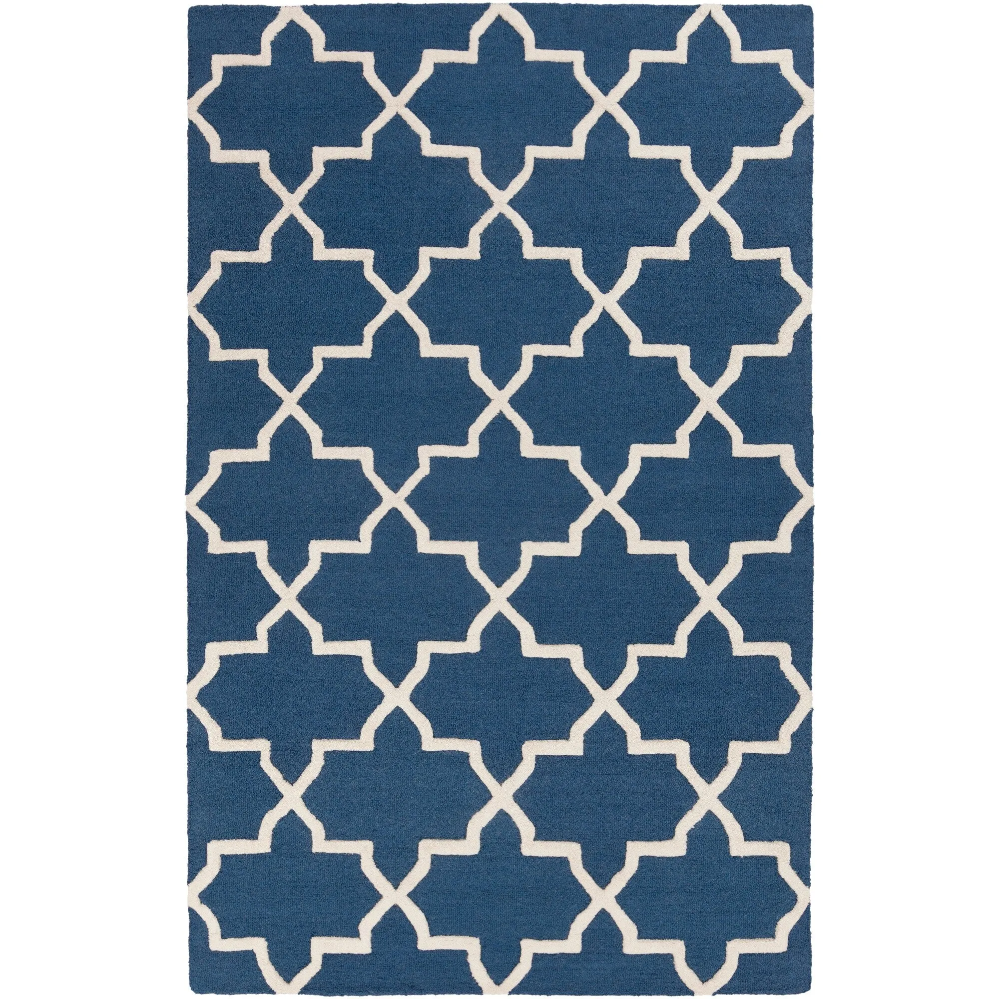 Hand-Tufted Jennifer Moroccan Tiled Wool Rug