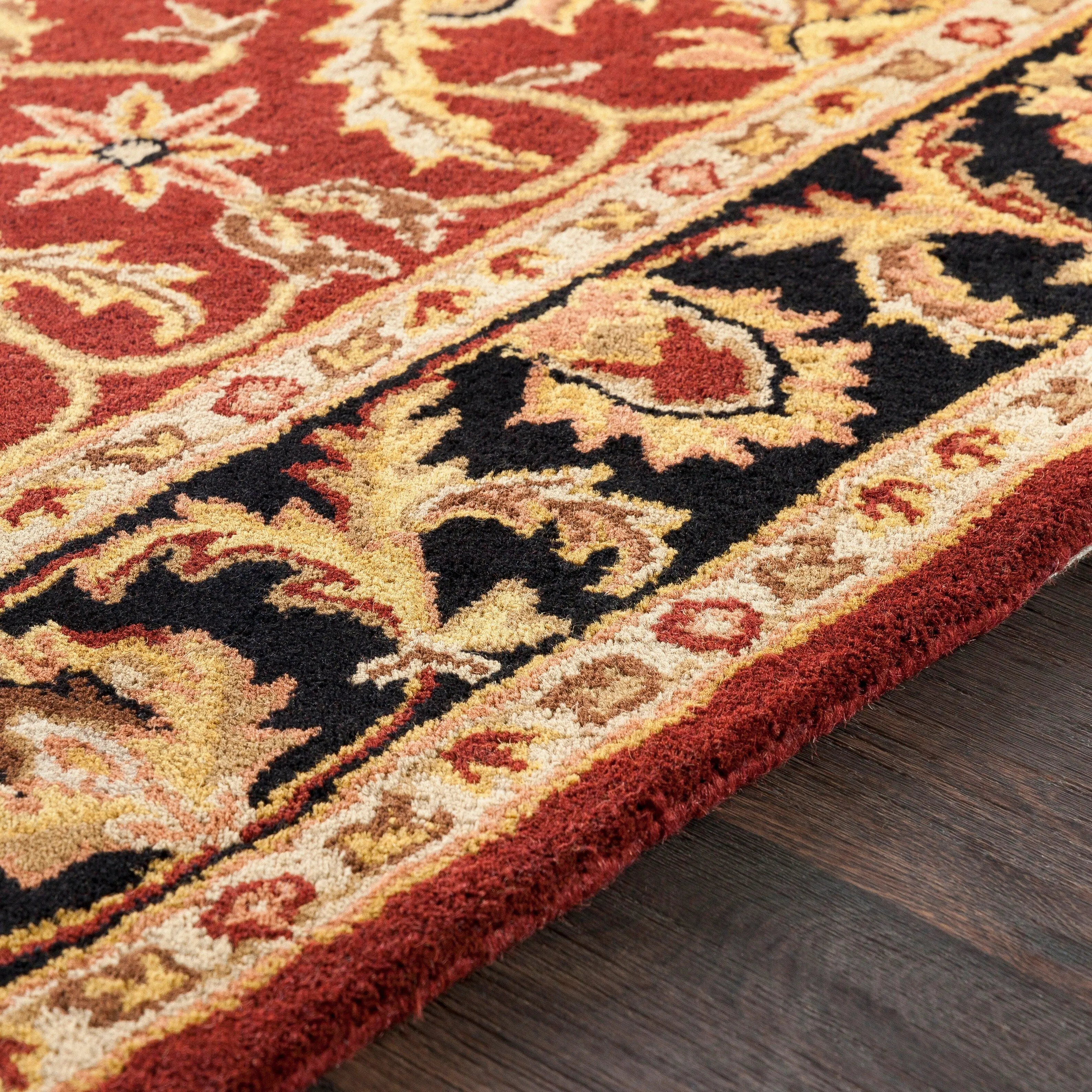 Hand-Tufted Ollie Traditional Border Runner